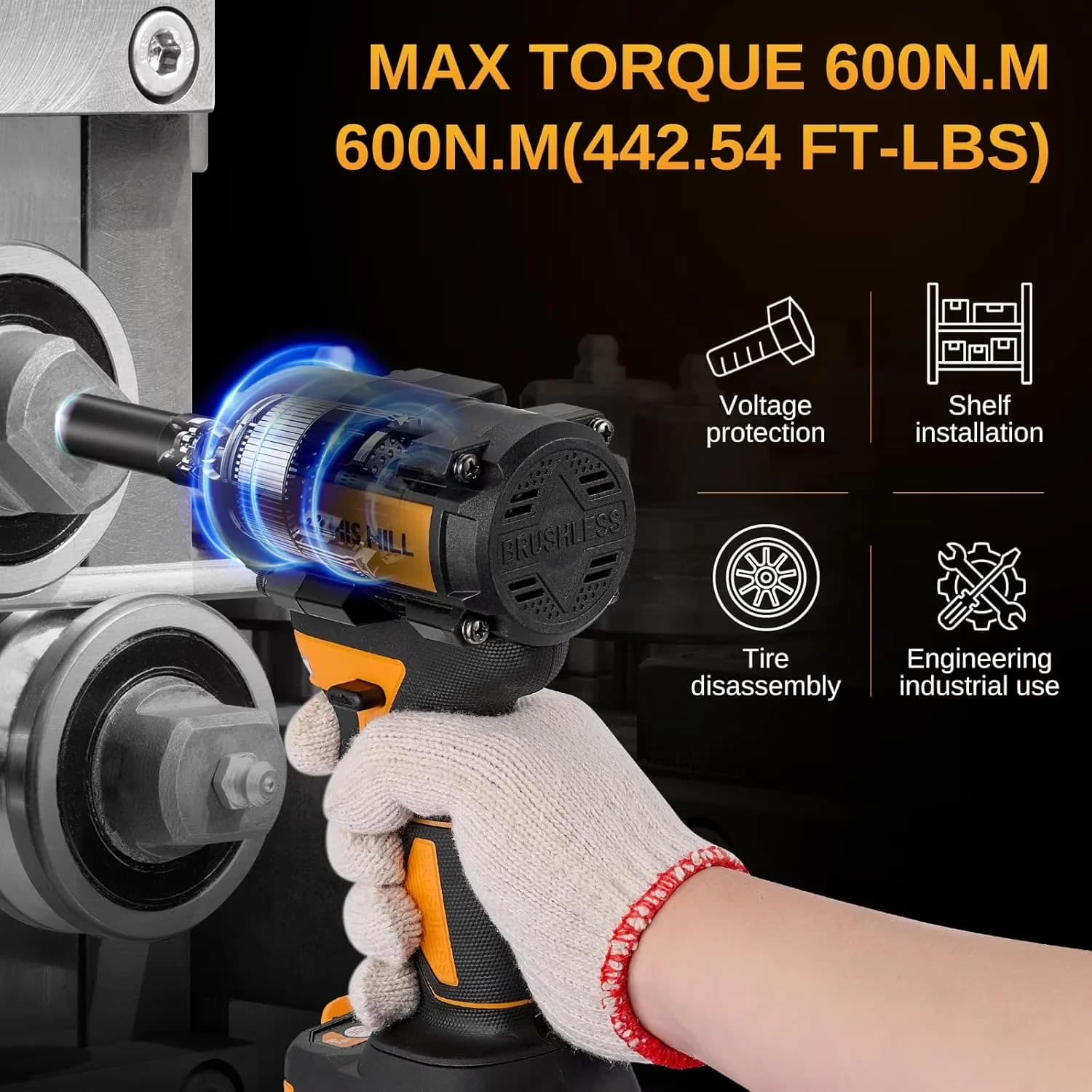 Professional Air Tools Compressor with Battery, Brushless Motor, w/Two 4.0Ah Battery - Model 0B85F1