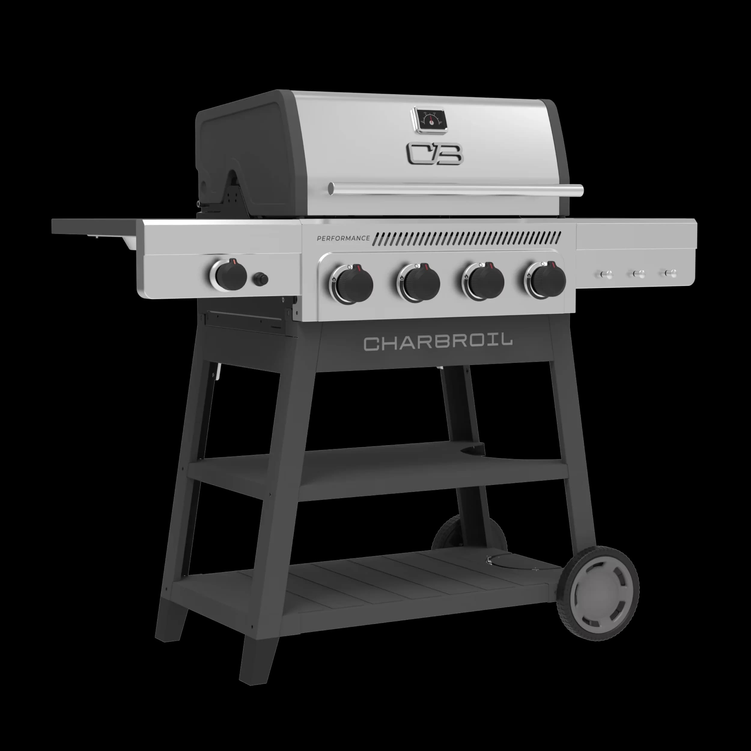 Gas Grill Essential with Tool Holder, Warming Rack - Heavy Duty Steel Gray Model 0DA0CA