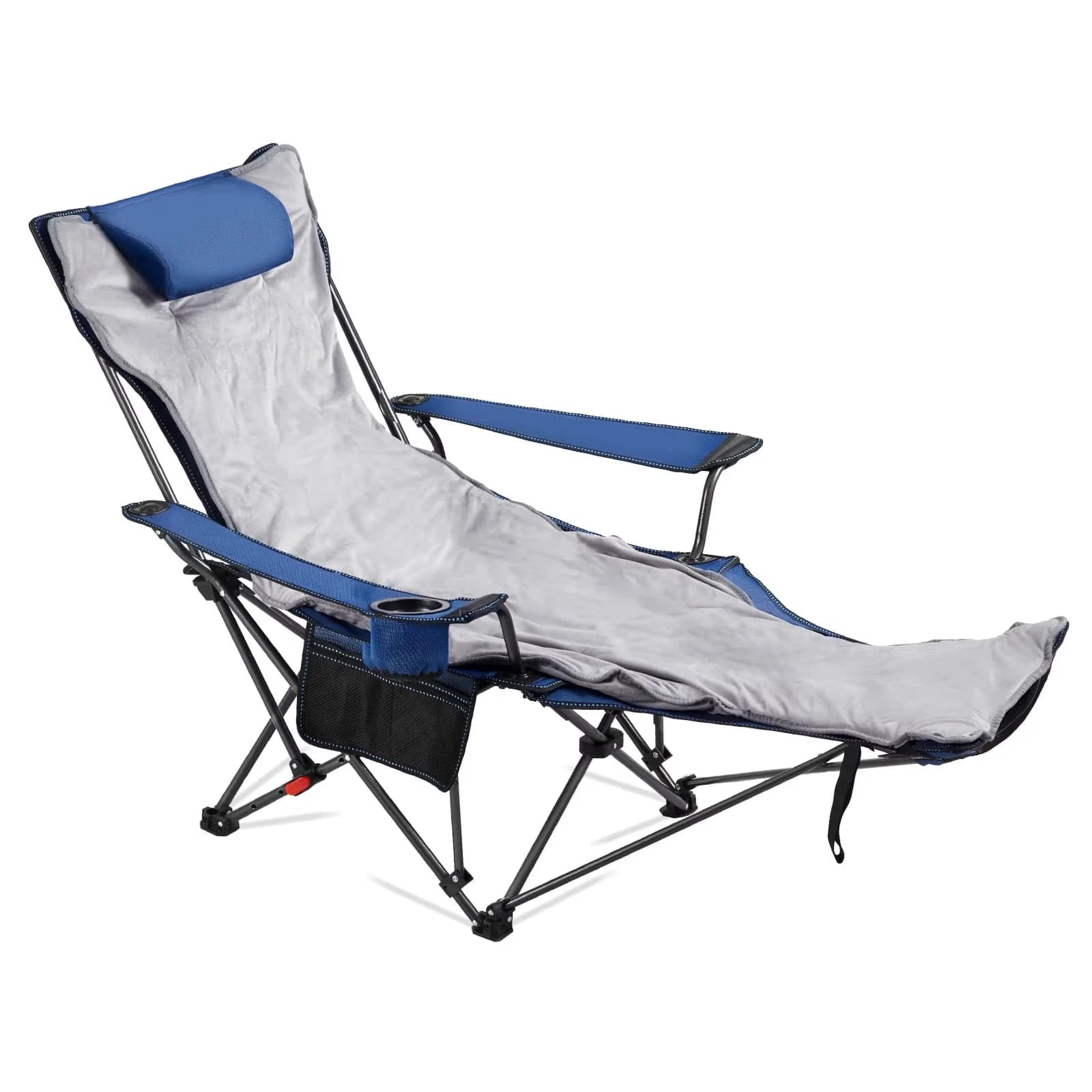 Beach Chair Professional with Reclining, 4 Adjustable Positions, Reclining Camping - Blue Model 0FE76C