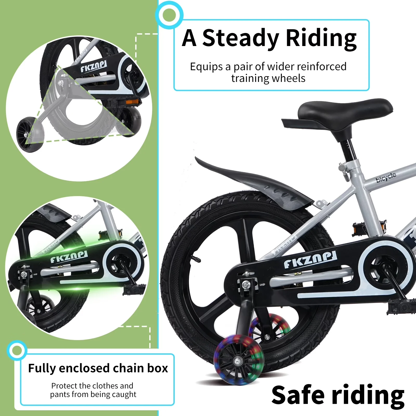 Mountain Bike Efficient with Adjustable Seat Height, Product Weight: 18.50 lbs - Gray Model B06D94