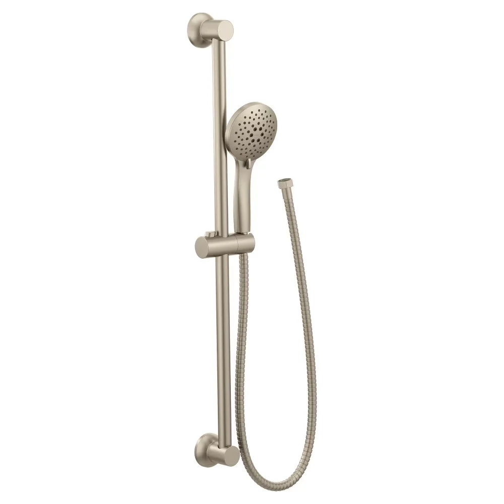 Classic Shower Head with Handheld, Finish: Brushed Nickel - Metal,Plastic Model D13258