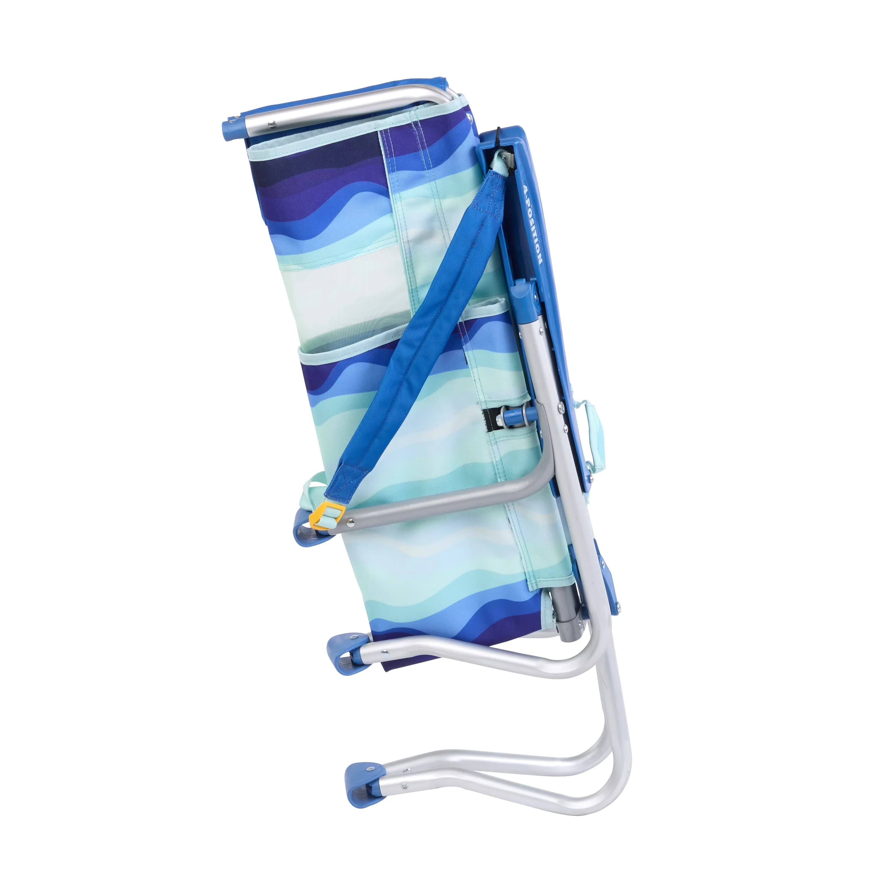 Durable Beach Chair with Folding, Water-Resistant - Aluminum, Steel, Polyester Model 962A47