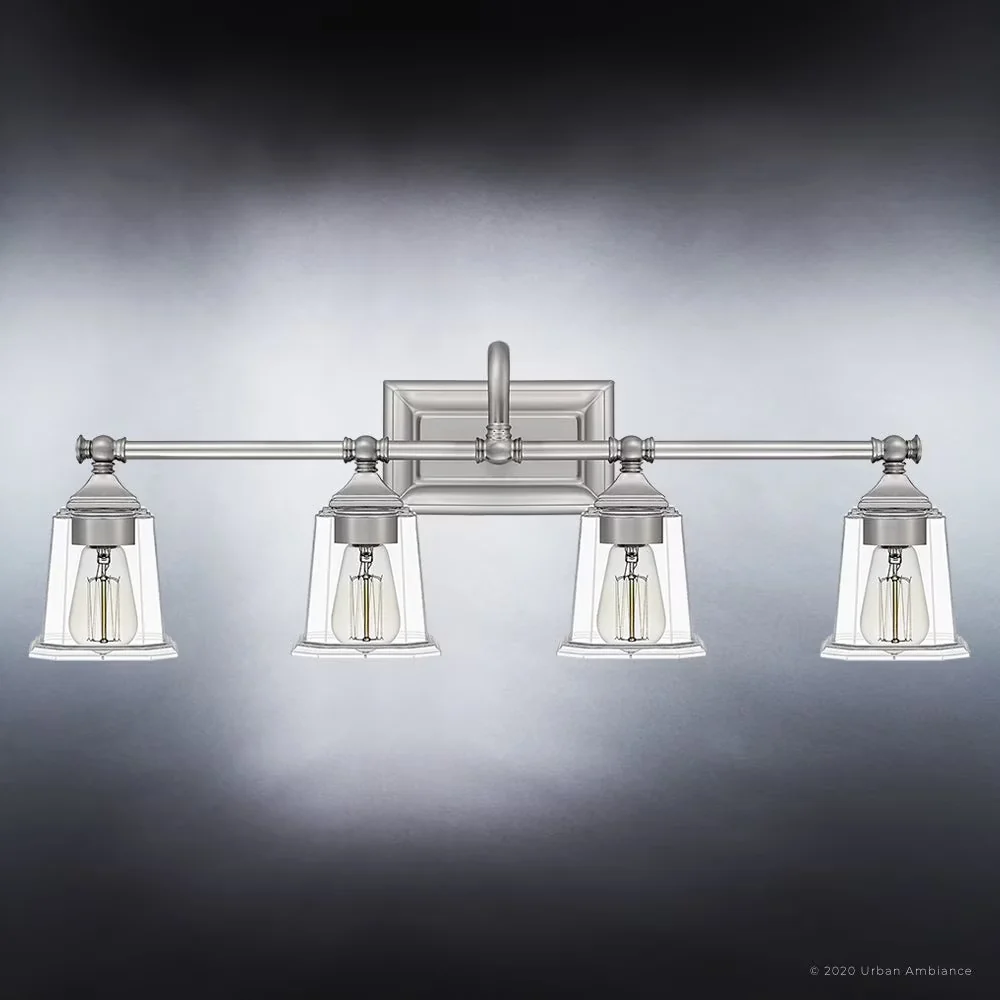 Bathroom Renovation Quality with Incandescent, Dimmable, Traditional - Steel Silver Model 71467B
