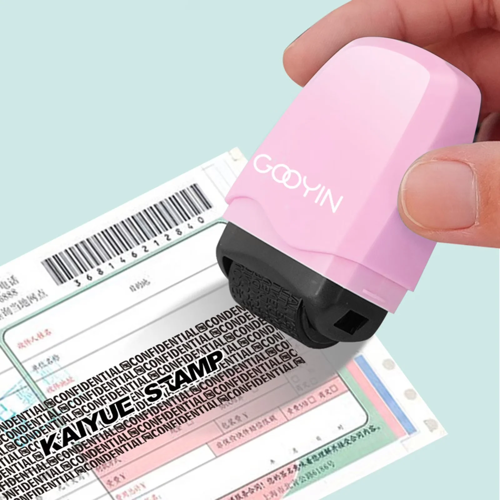 Moving Modern with 1 Pack Identity Protection Roller Seals, Ideal - Plastic Pink Model 254422