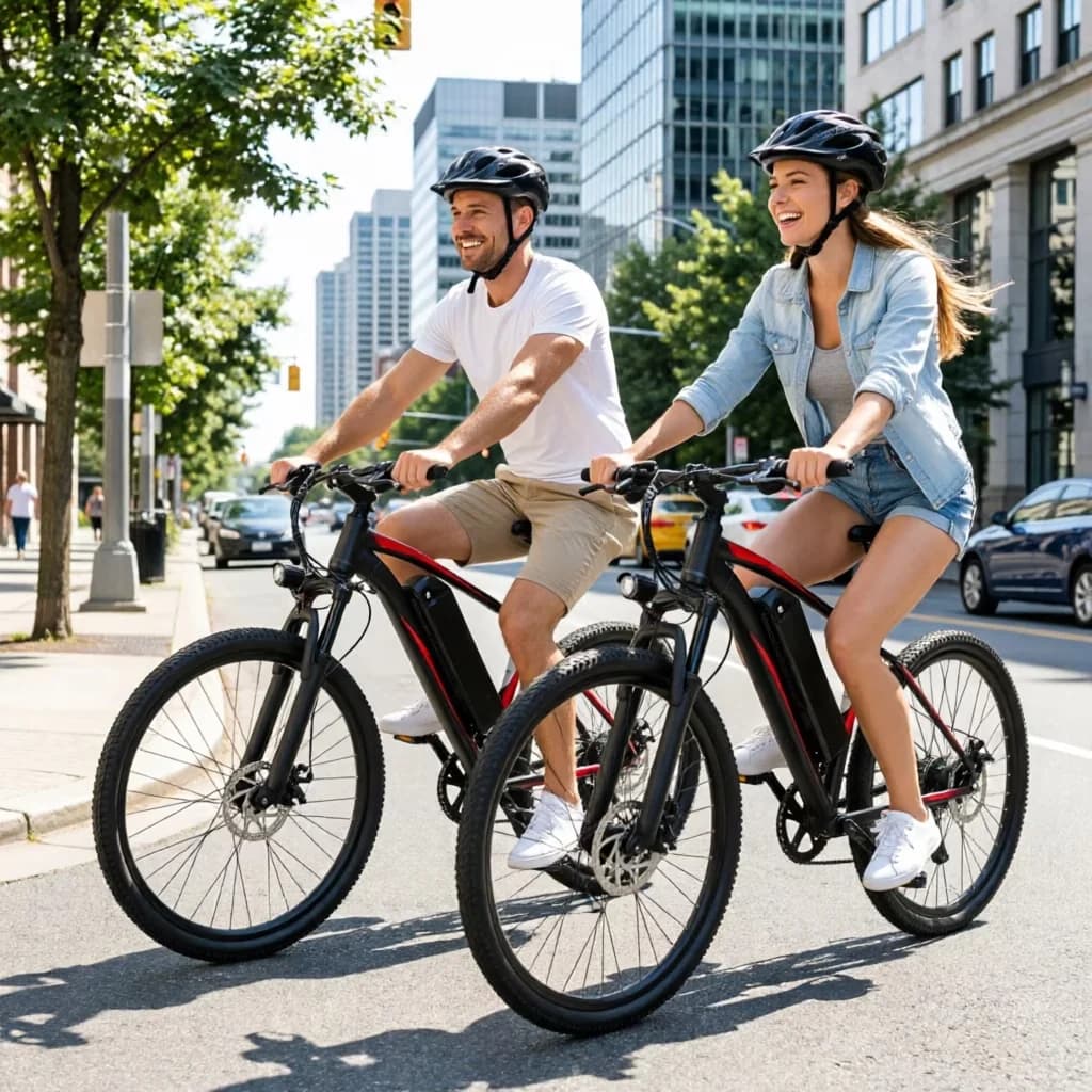 Durable Electric Bike with Battery, 500W, 36V - Black - Built to Last Model 4C8E8D