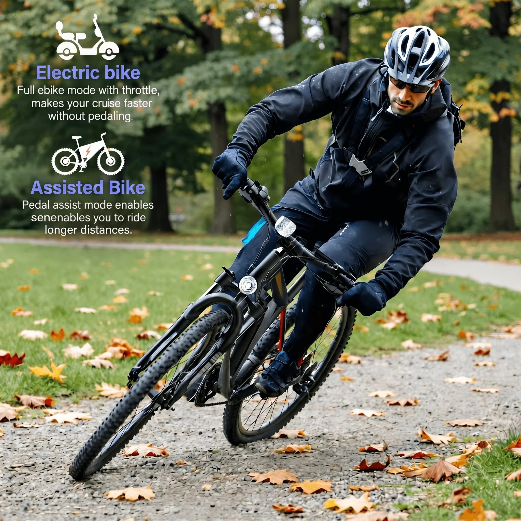 Durable Electric Bike with Battery, 500W, 36V - Black - Built to Last Model 4C8E8D