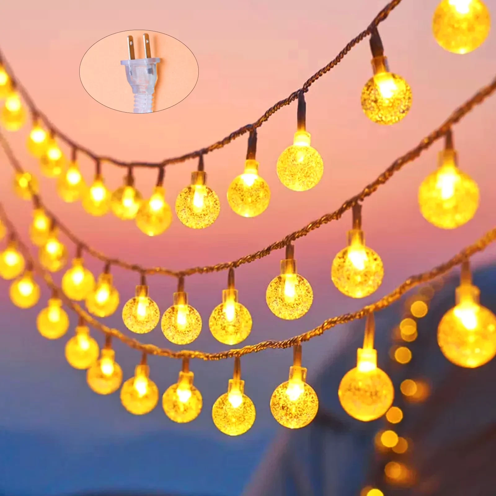 Reliable Novelty Light with LED, Blinking Lights - White for Home, Garden Model E6105F