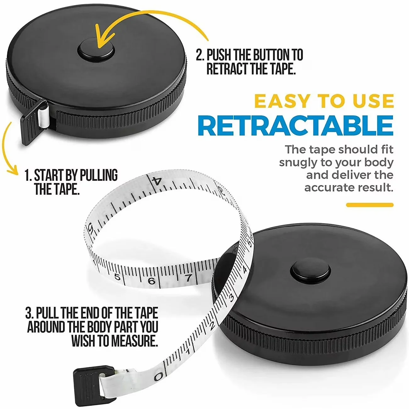 Measuring Layout Compact with Easy To Use, Ergonomic Design - Fabric Black Model 82F5CF
