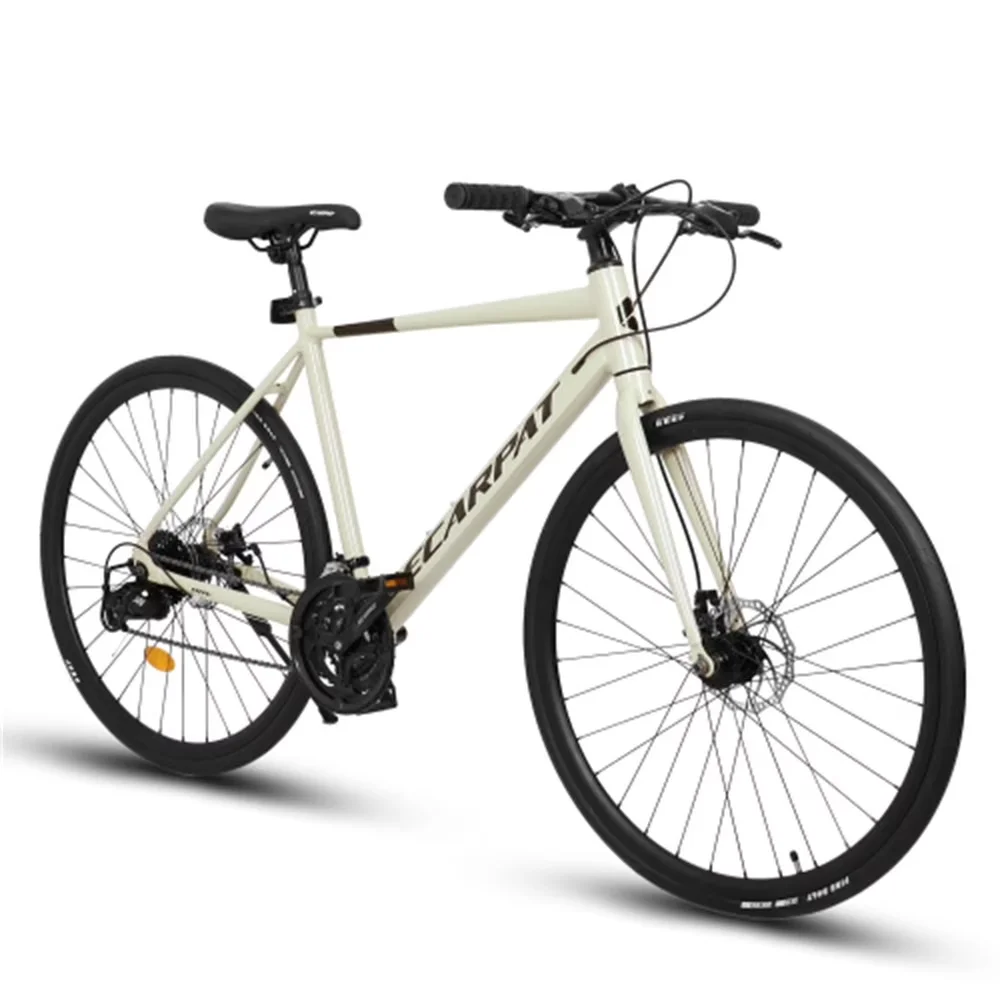 Versatile Road Bike with Adjustable Seat, Lightweight, 700C Tires - White Model C24276