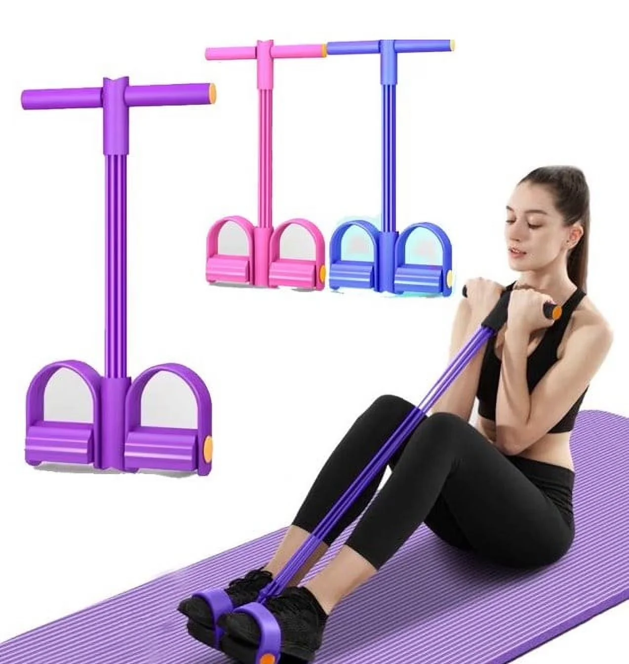 Sleek Home Gym Accessory with Multifunction Tension Rope - Pink Tpe - Satisfaction Guaranteed Model F77D92