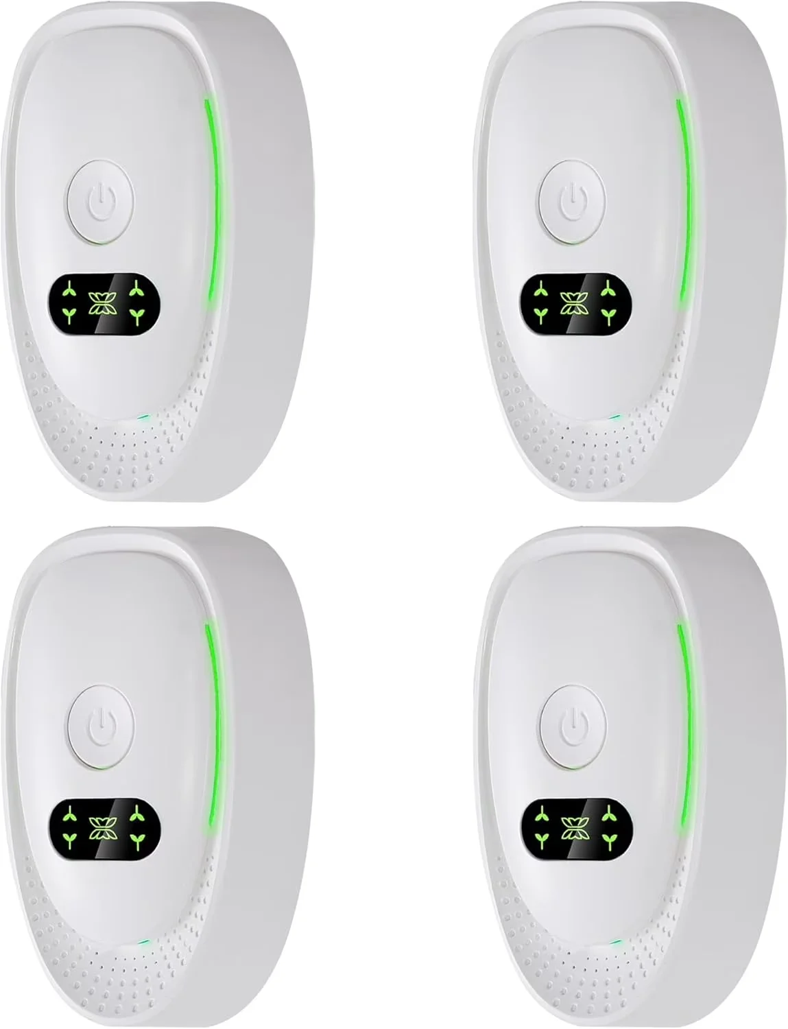 Classic Air Purifier with Negative Ionizer, 4 Pack Plug In - White for Home Model 2208AA