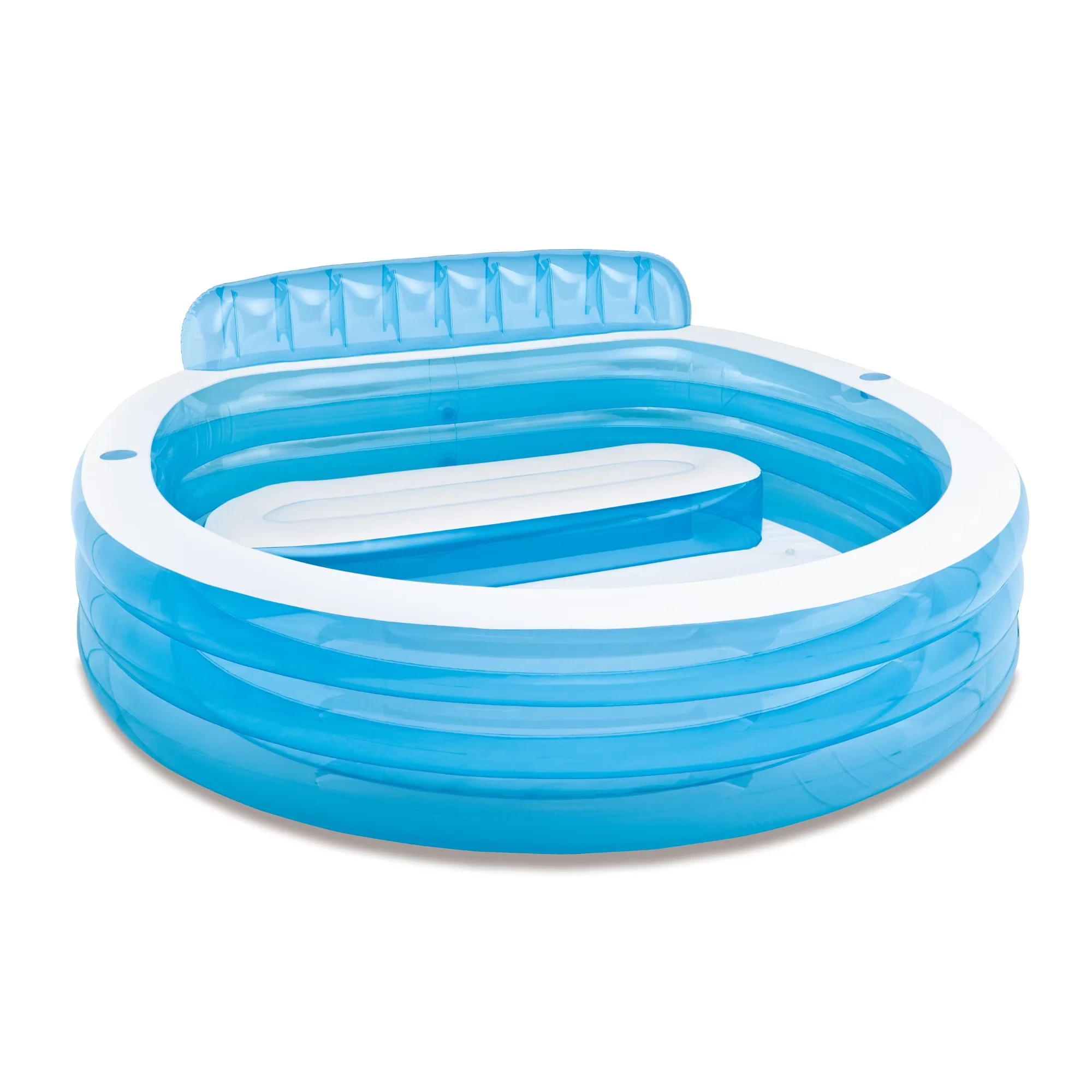 Efficient Inflatable Pool with Easy Inflation, Capacity: 169 Gallon, Has A Built-In Bench - Model 3159F9