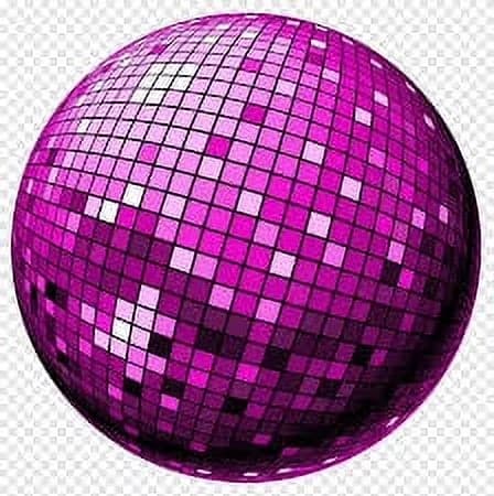 Innovative Novelty Light with Two Inch Mirror Disco Ball Purple - Purple Model 35EEBC