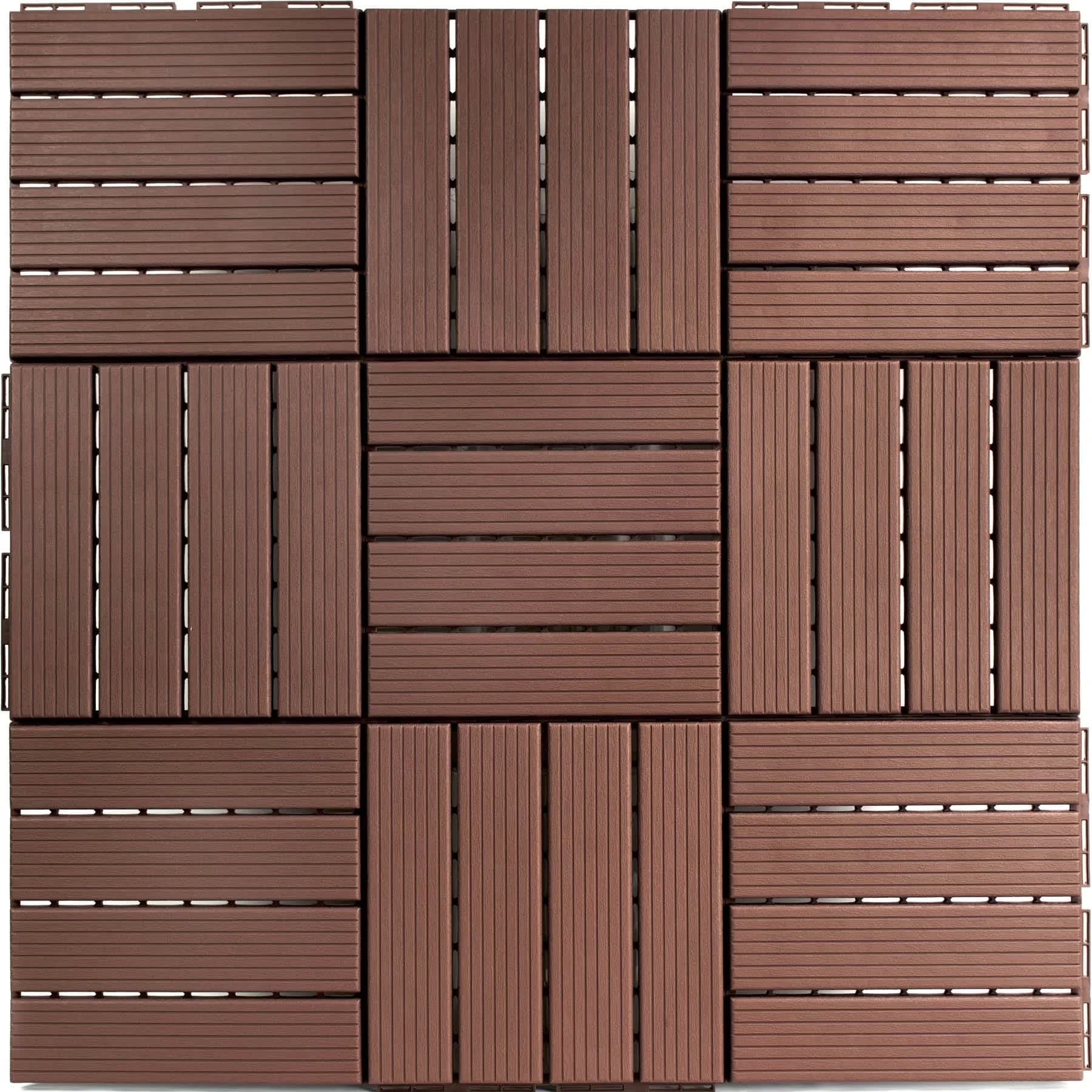 Premium Building Material with Interlocking - Plastic Coffee FloorPops Model 5FFBDF