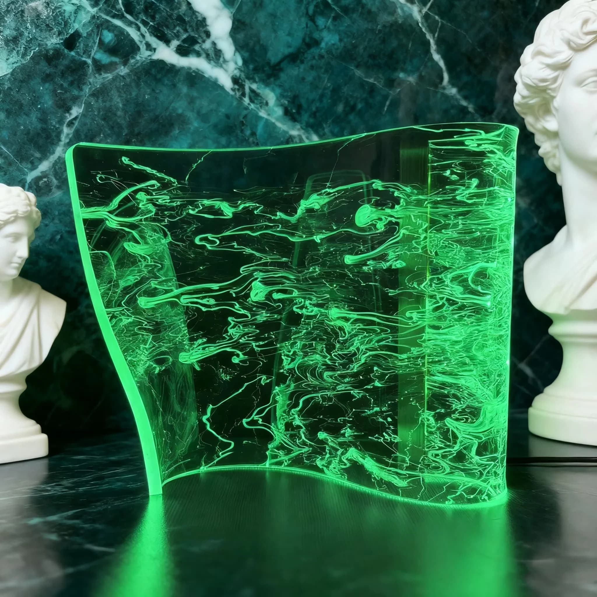 Desk Lamp Durable with LED, Standard Lamps - Multicolor Acrylic, Aluminum Model 00F938