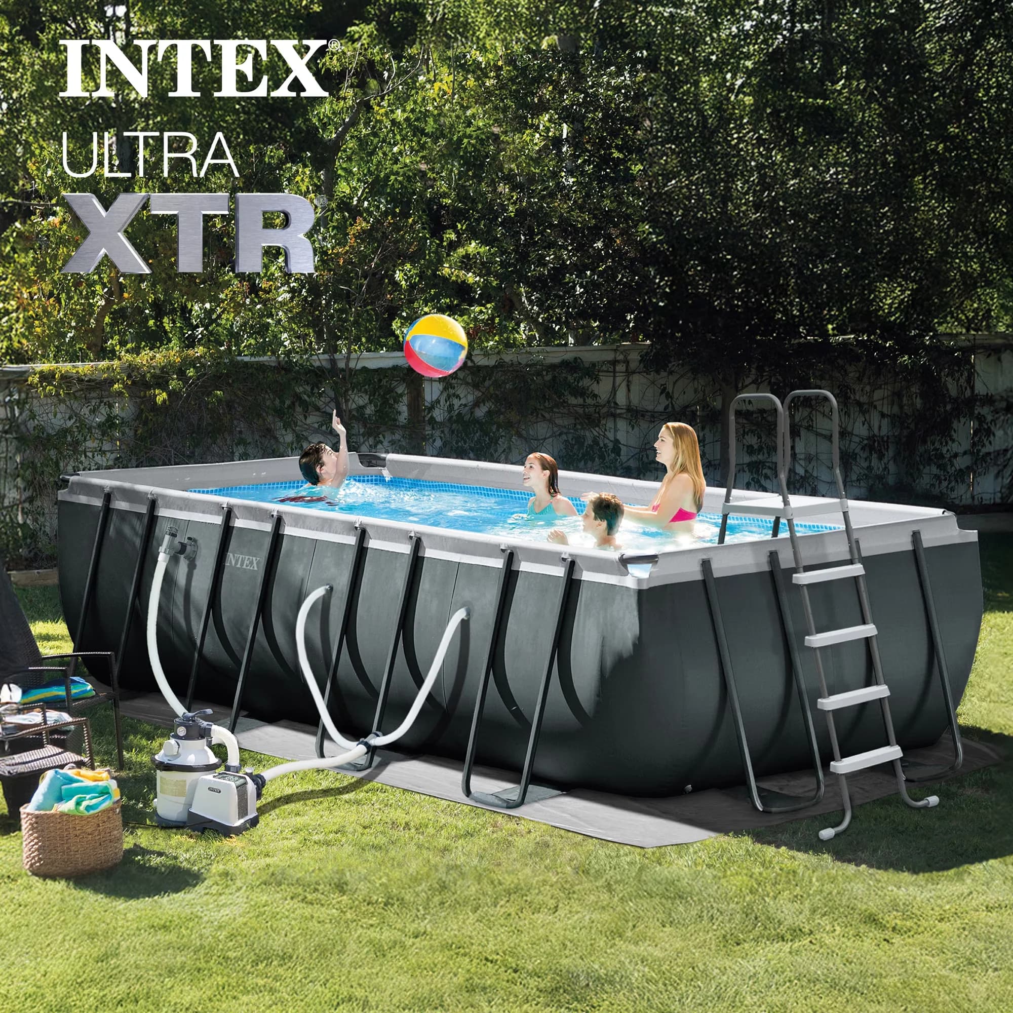 Inflatable Pool Durable with Uv Resistant, Fade Resistant, Puncture Resistant - Model 945F55
