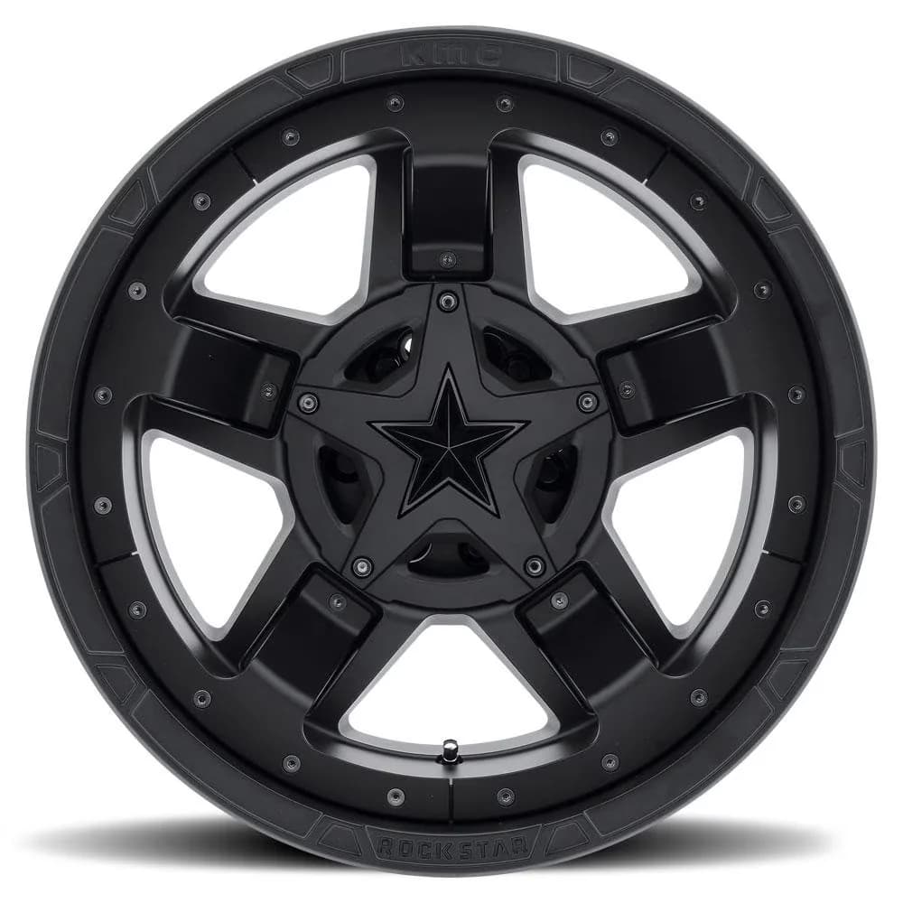 Wheels And Rim Premium with Custom Wheels, Matte Black, 17x8 - Black Aluminum Model 2AF167