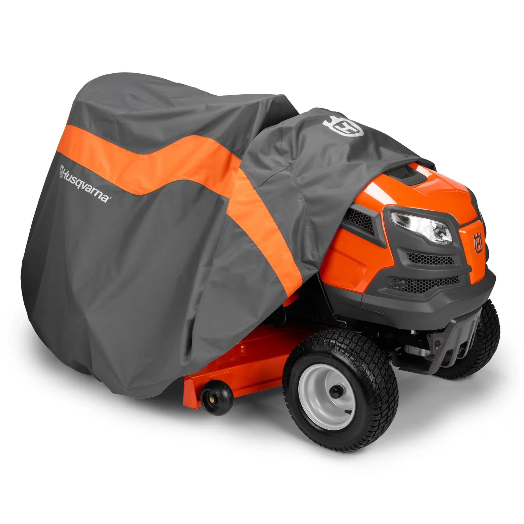Quality Riding Lawn Mower with Adjustable Cutting Height, 54" Deck Tractor Heavy Duty Tarp Cover | - Model B0D398