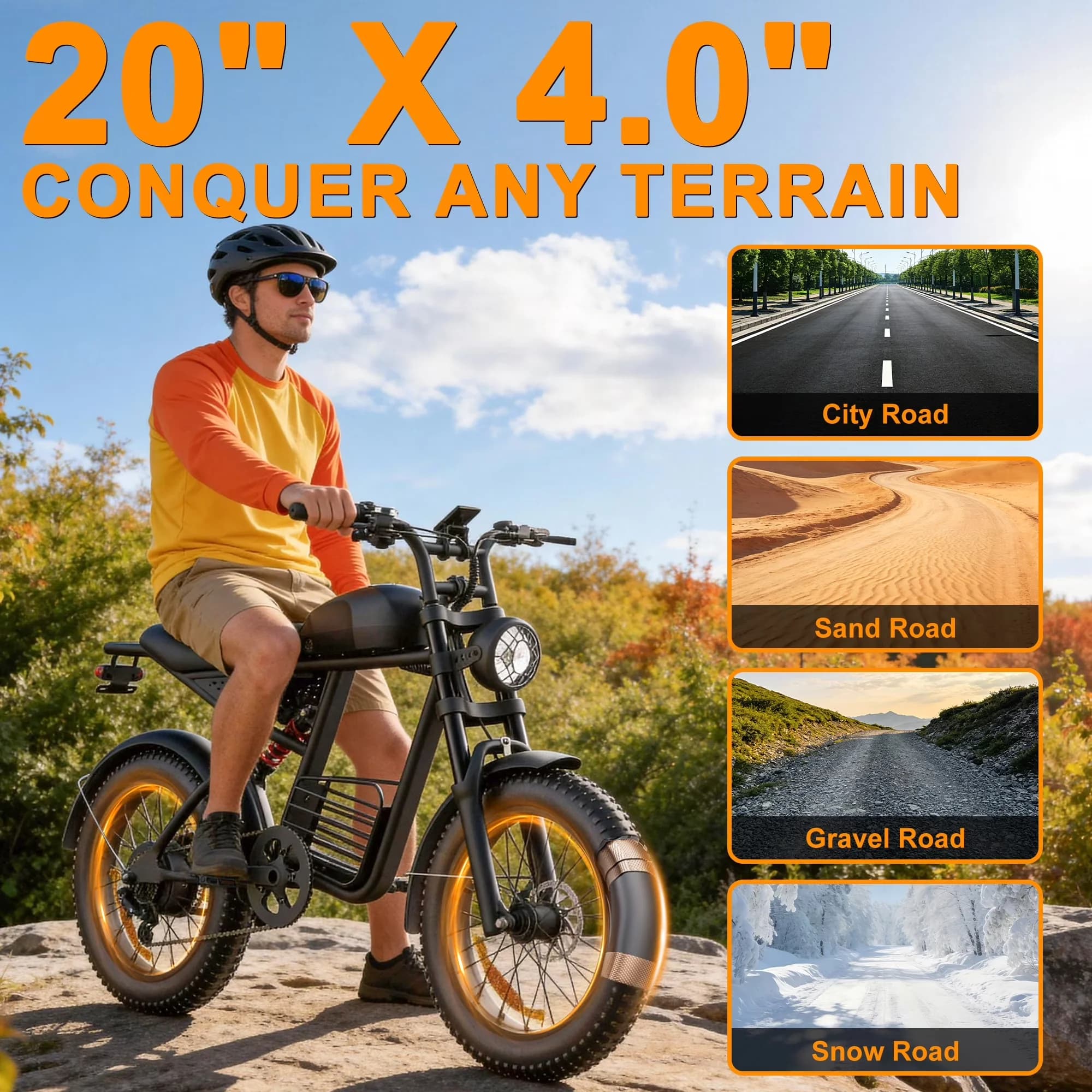 Reliable Electric Bike with 750W, 48V - Black - Essential Collection Model 97D083