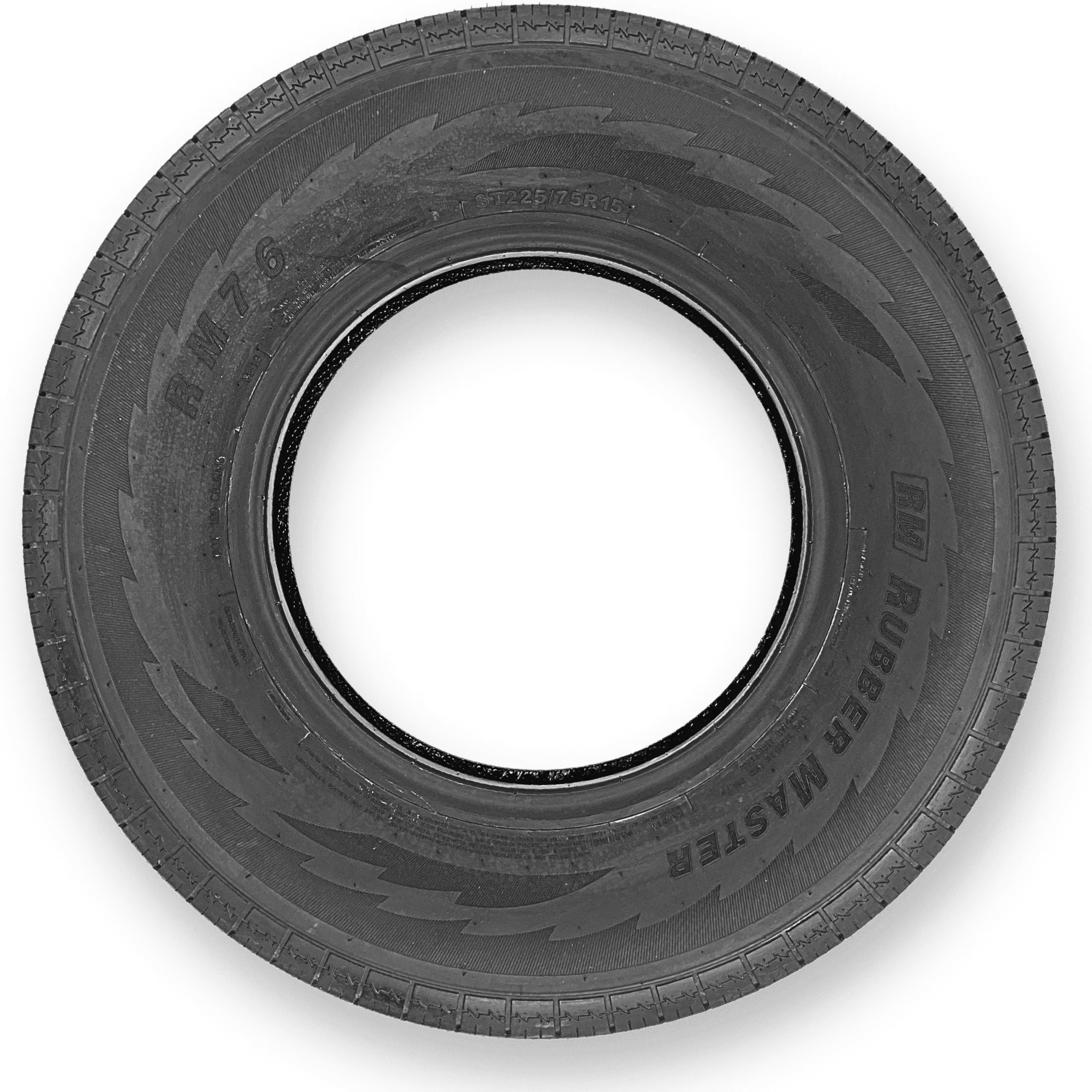 Stylish Motor Home And Rv Tire with Fits Multiple Makes And Models, ST225/75R15 Highway Rib 10 Ply Tubeless - Model 09780B
