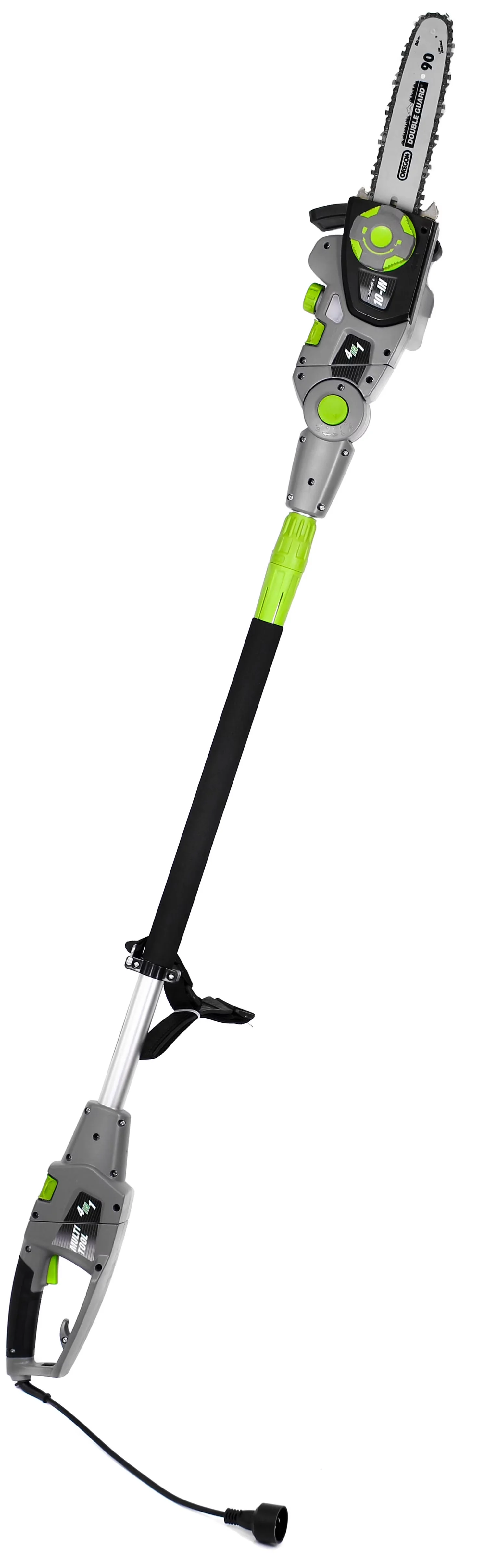 Durable Pole Saw with 7 Amp 10" Chainsaw, Grey, 4.5 Amp 18" Hedge trimmer - Model 9F526D