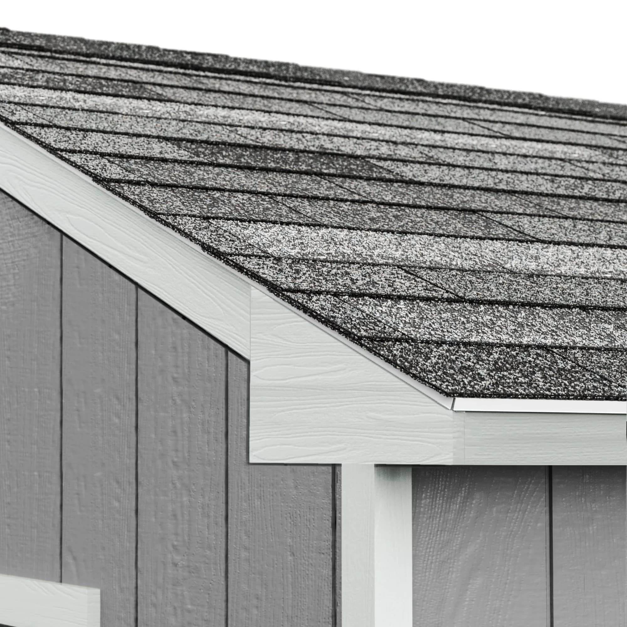 Essential Shed with Paintable, Smartside (160 sq. ft.), Curbside delivery only - Wood Brown Model 419F2F