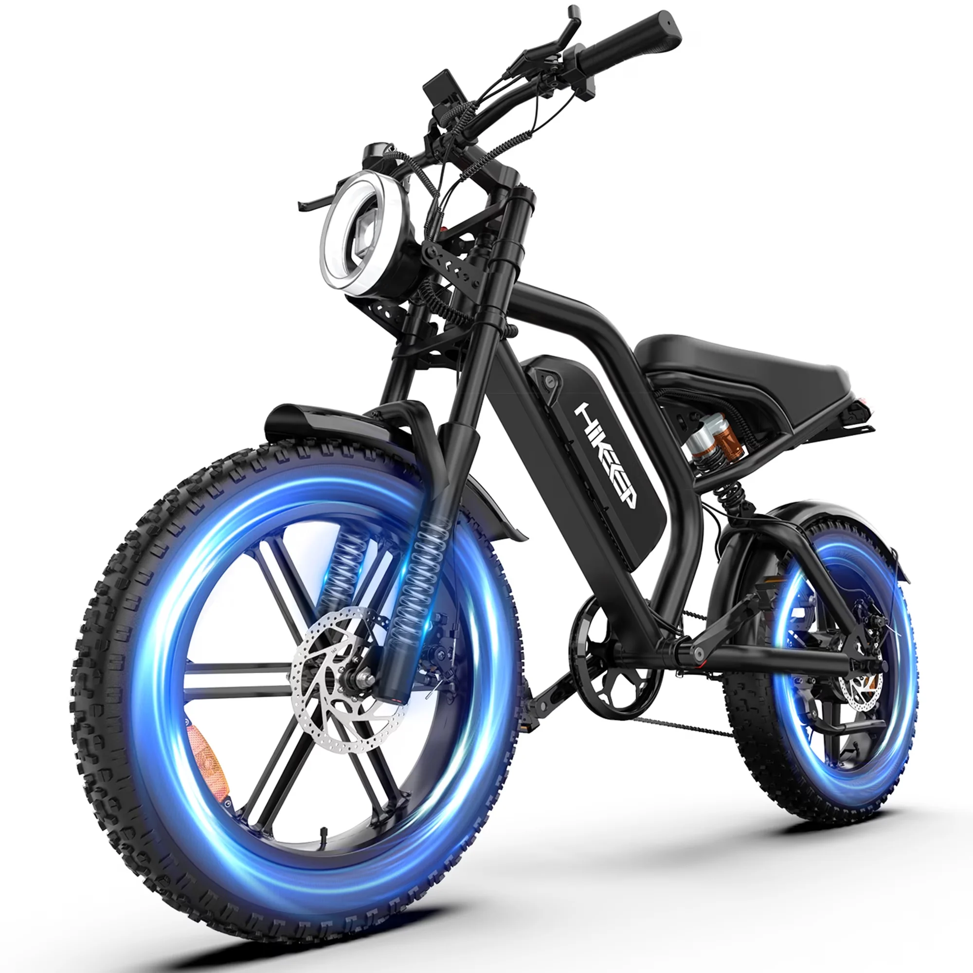 Modern Electric Bike with 1500W, 48V, Adjustable Speed - Black 32MPH for Everyday Use Model 8BA8D6
