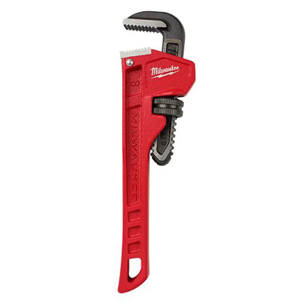 Sleek Hand Tool with Ergonomic Handle, 8" Steel Pipe Wrench, Limited Lifetime Warranty - Black Model F3688F