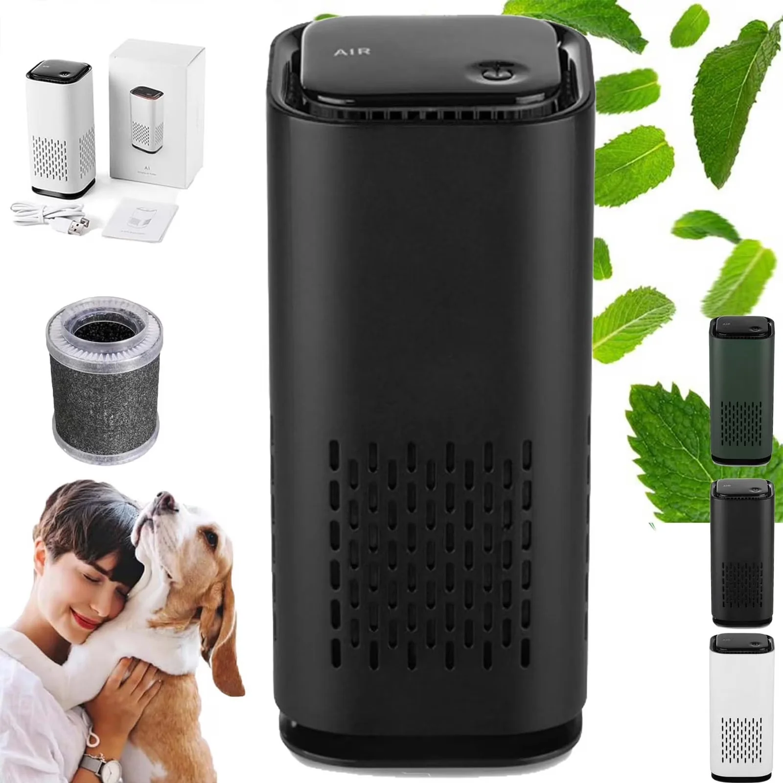 Sleek Air Purifier with Pet With True Filters Pet Purifiers for Home - 990 Ft² Model 029B67
