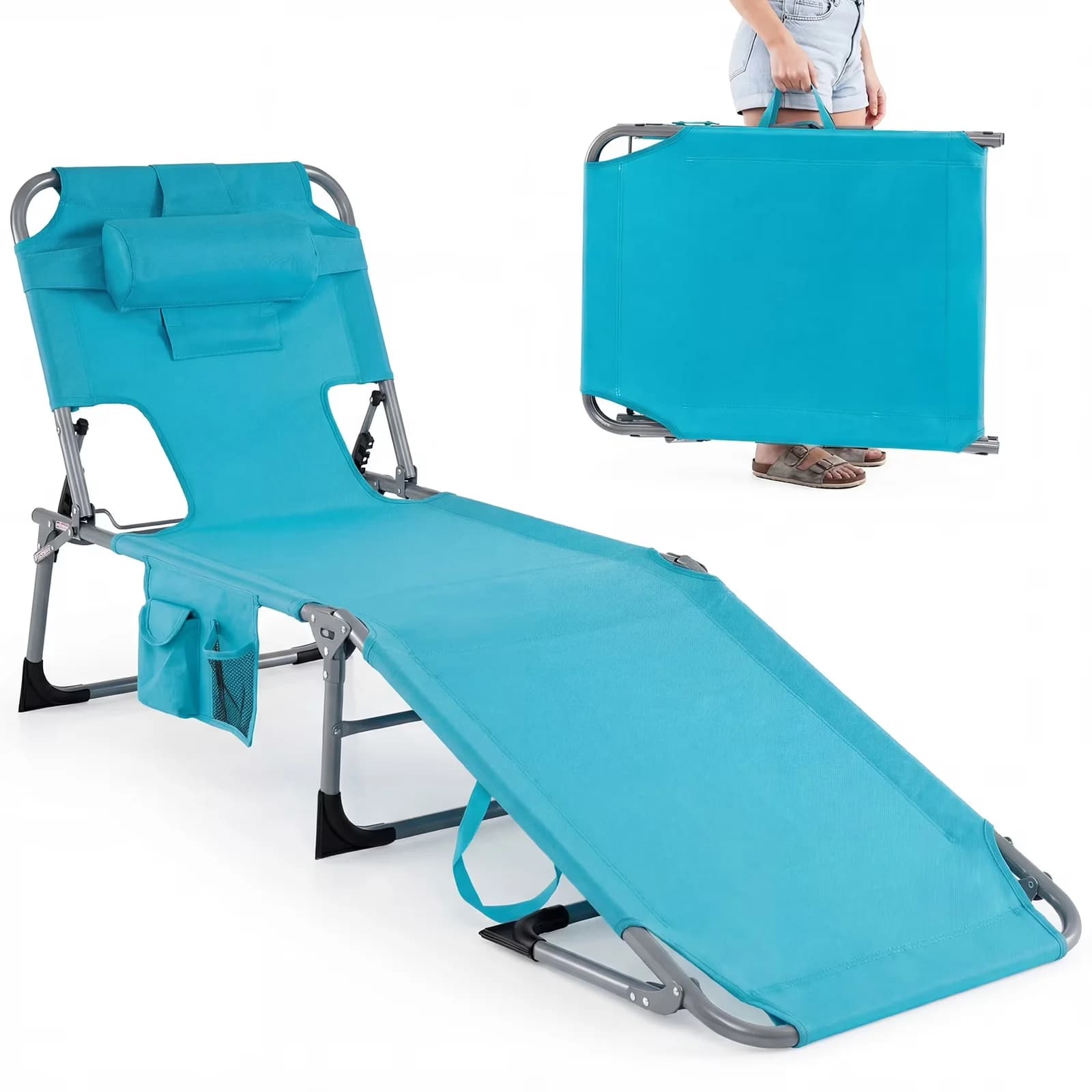 Compact Beach Chair - Tanning - Industrial Grade Model 848746