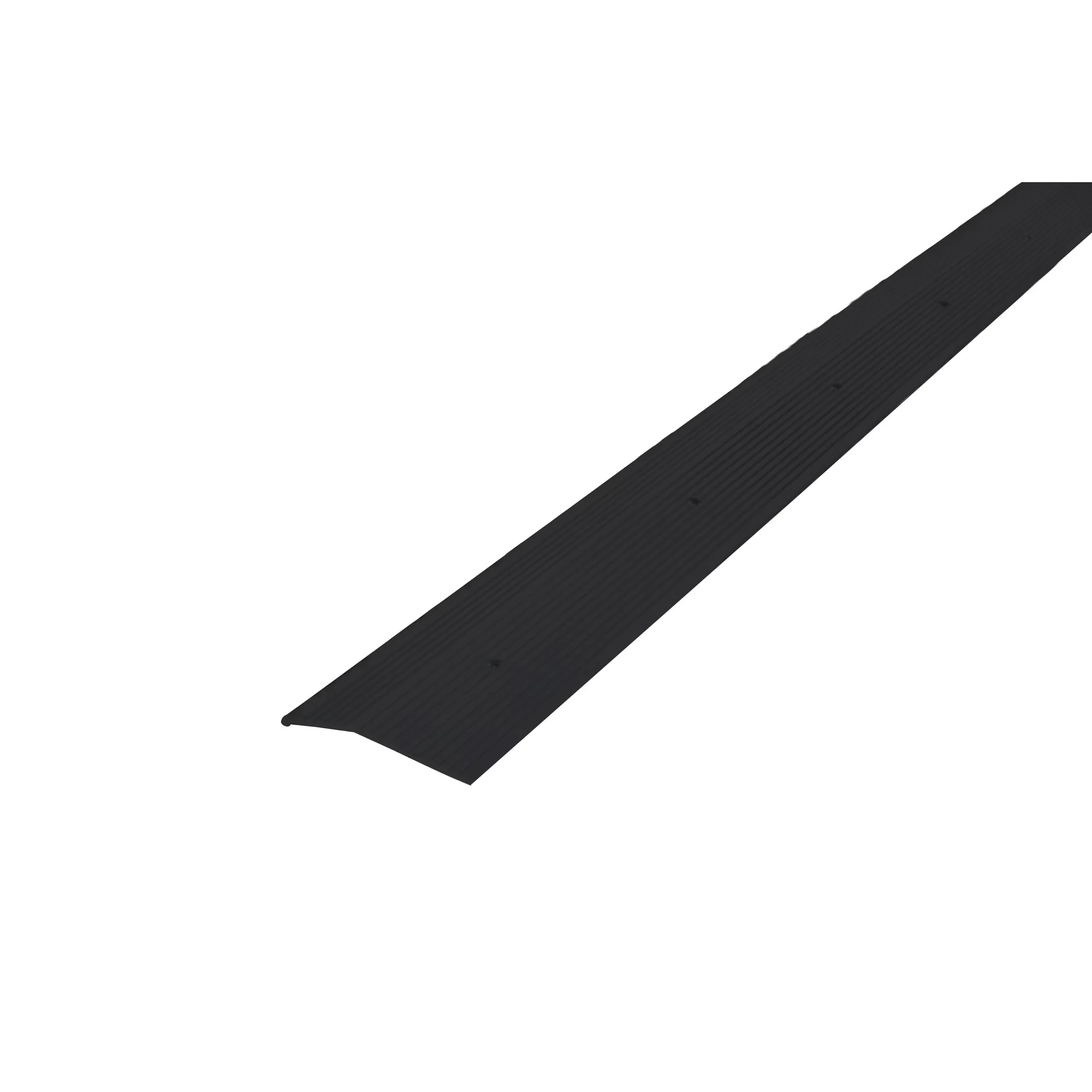 Modern Grey Vinyl Flooring Vinyl Plank Flooring with Durable, Easy Installation, 2 in. W x 36 in. L - Black Aluminum Model 19BC80