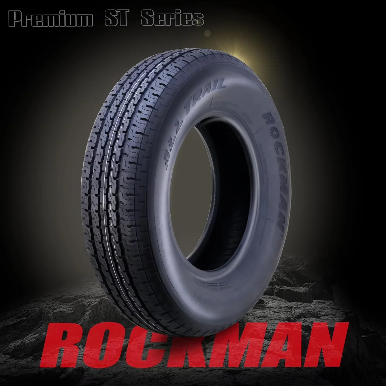 Efficient Trailer Tire with Durable Construction, Set4 - ST175 - Professional Series Model 616A32