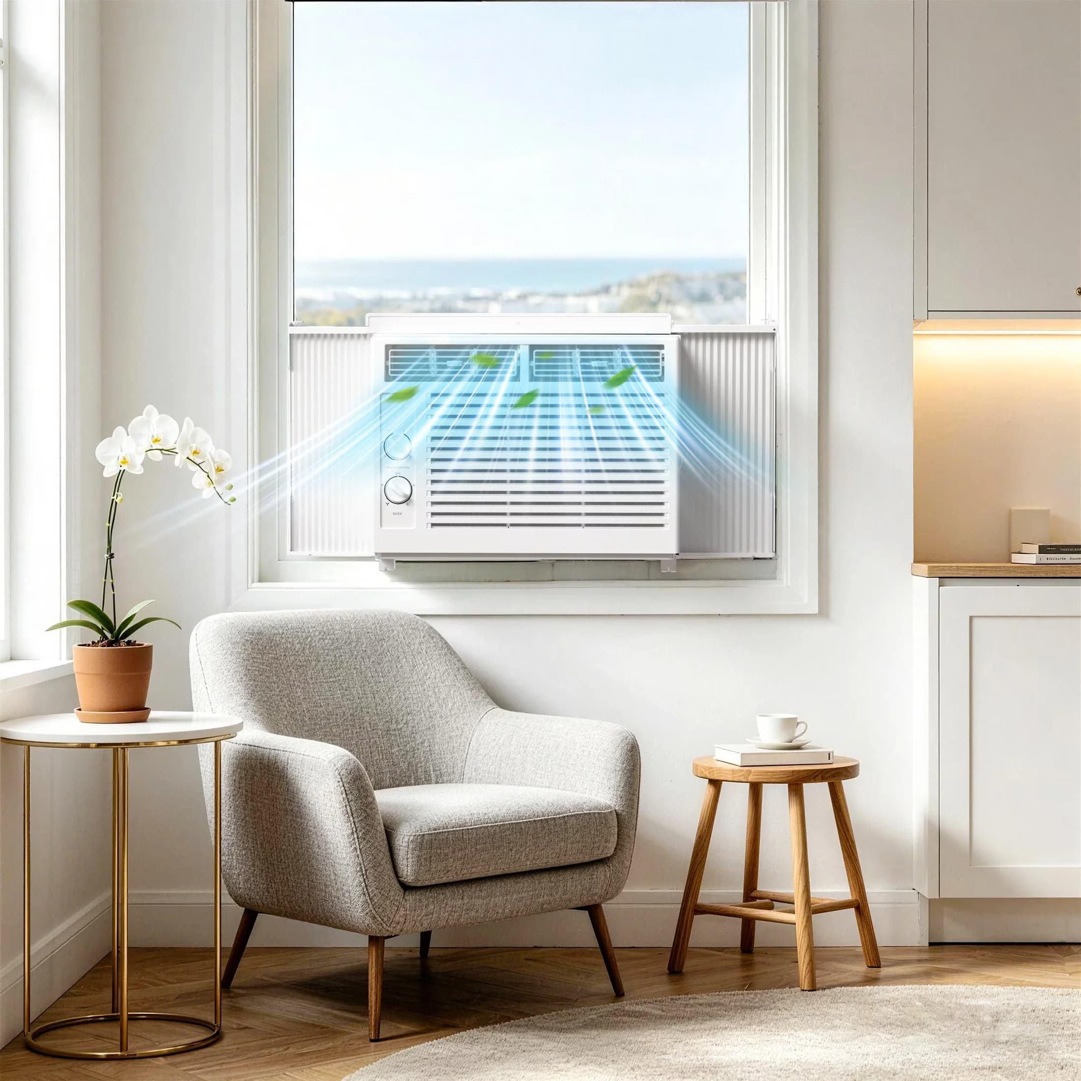 Air Conditioner Classic with 5000 BTU, 115V, 5000 BTU 115V Window - White Model ED63C1