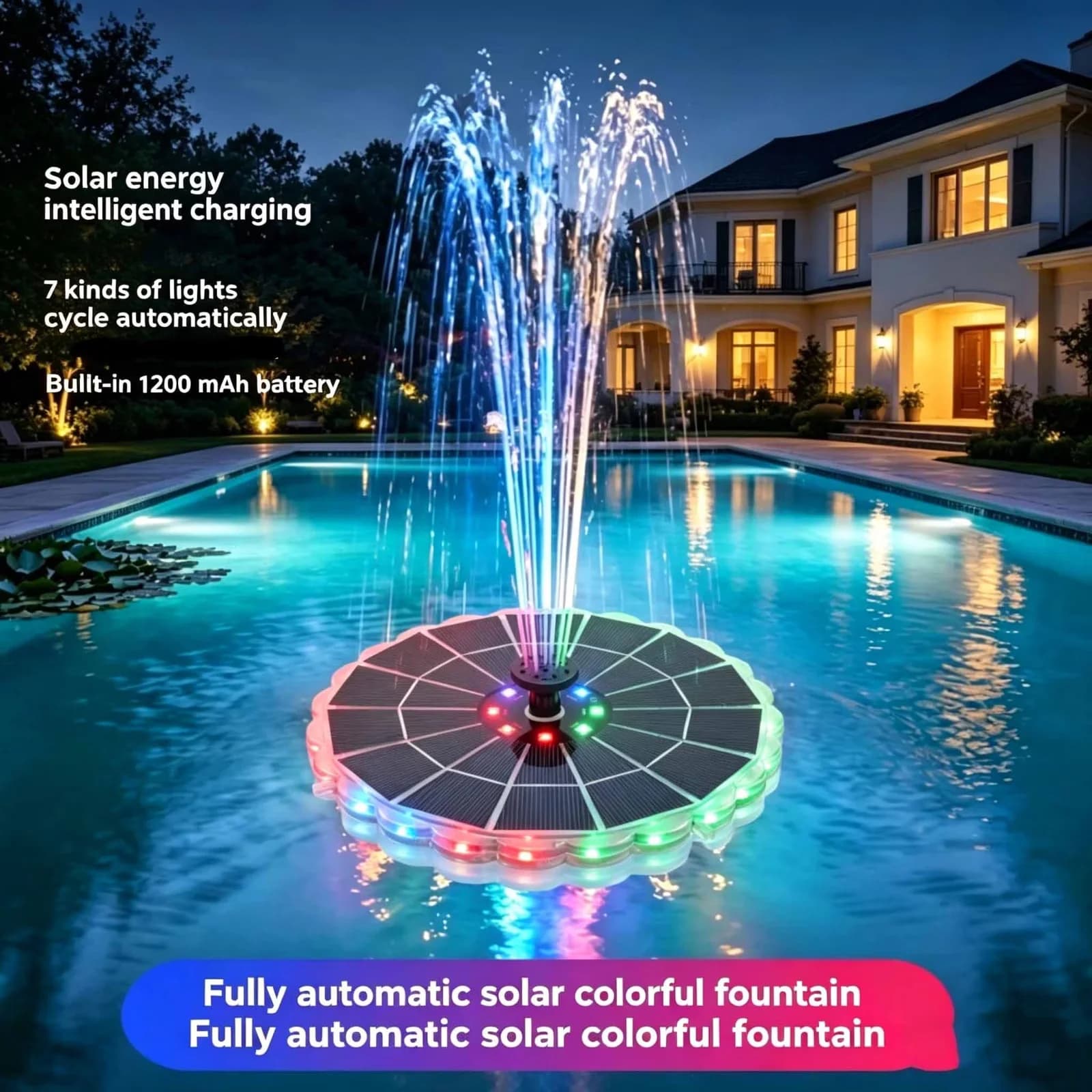 Ceiling Lights Fixture Innovative with LED, Solar - Plastic Black for Garden Model 171D5B