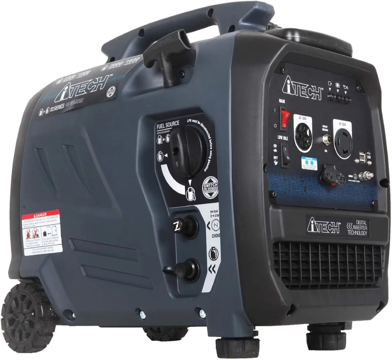 Professional Generator with 2300W, Overload Protection, Super Quiet Operation for Home - Model ED258D