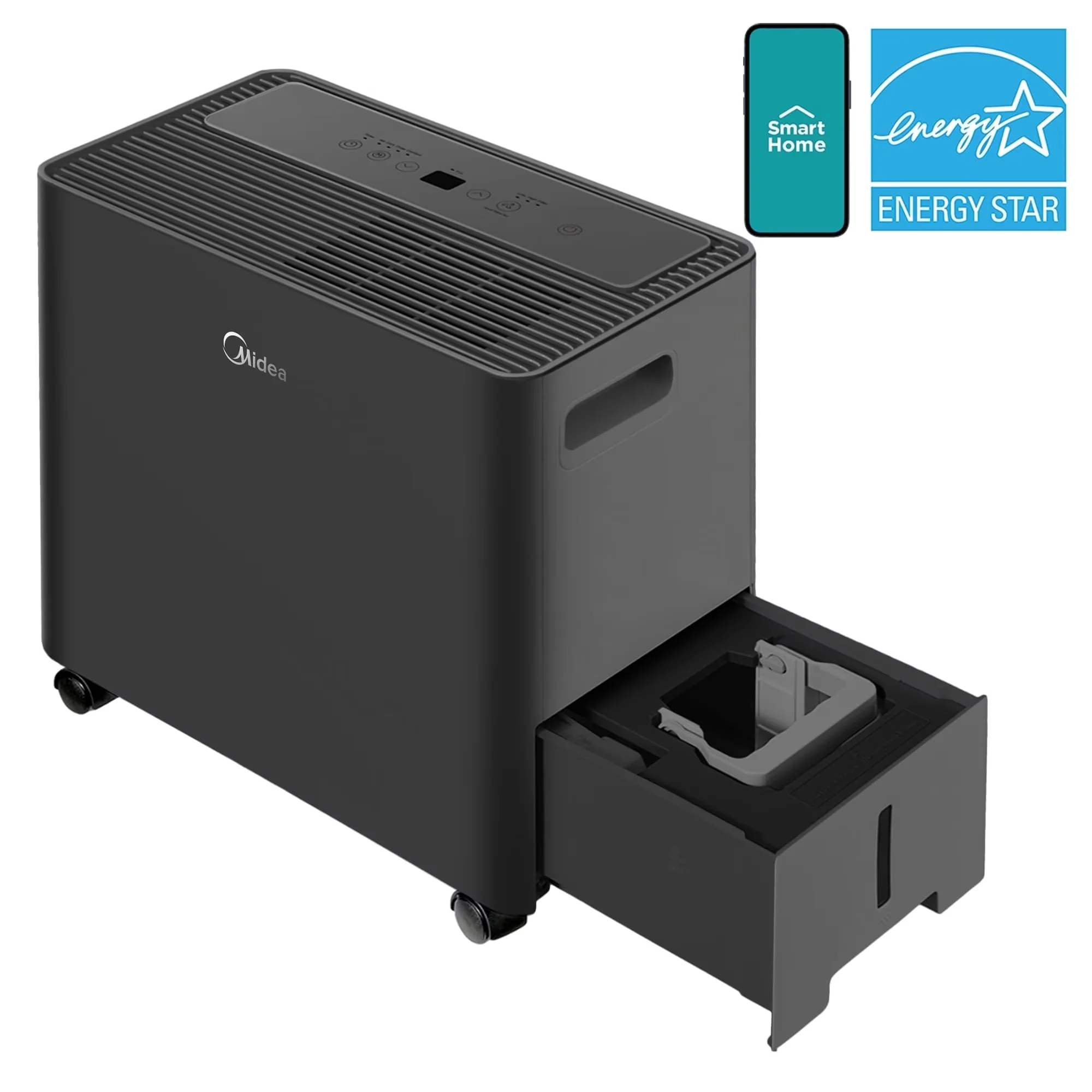 Efficient Dehumidifier with Smart Technology Capable, Automatic Shut-Off - Black Model 0FC3F9