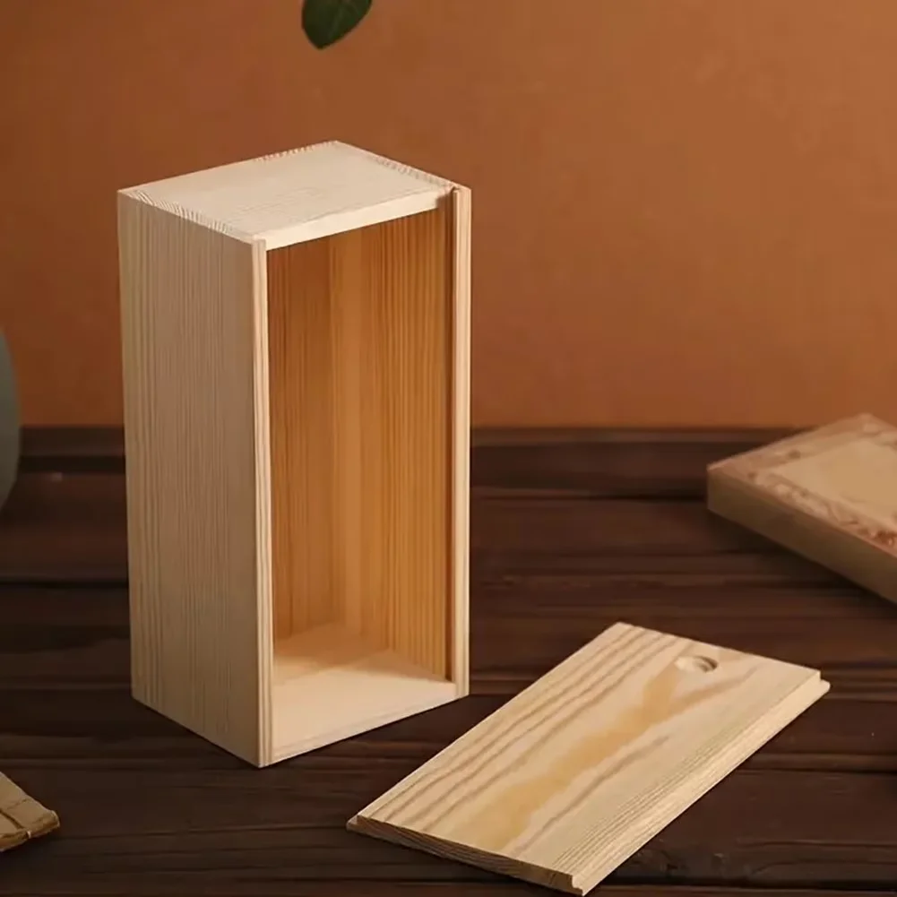 Sleek Garage Storage Supply with * Brand new and high quality, *Product name: wooden box - Wood 14.5*7.5*4.5 Cm Model 59B99B