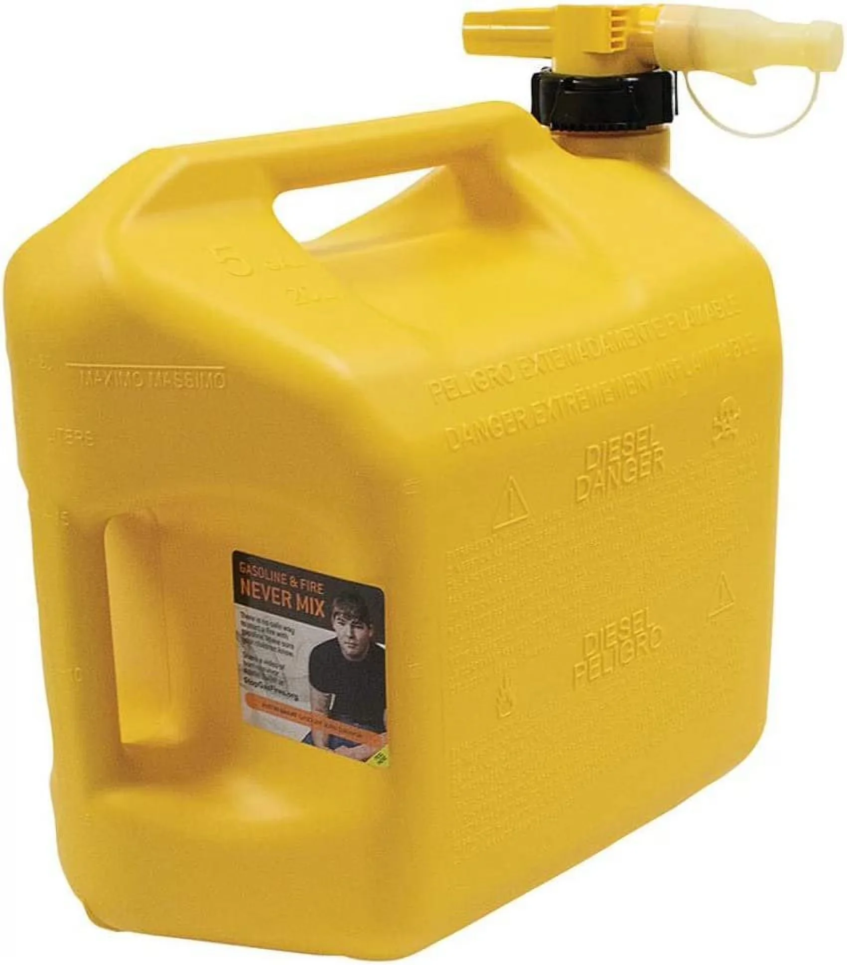 Replacement Parts Accessory Essential with 1457 Diesel Fuel Can, Yellow - Plastic Yellow Model 3F24B1
