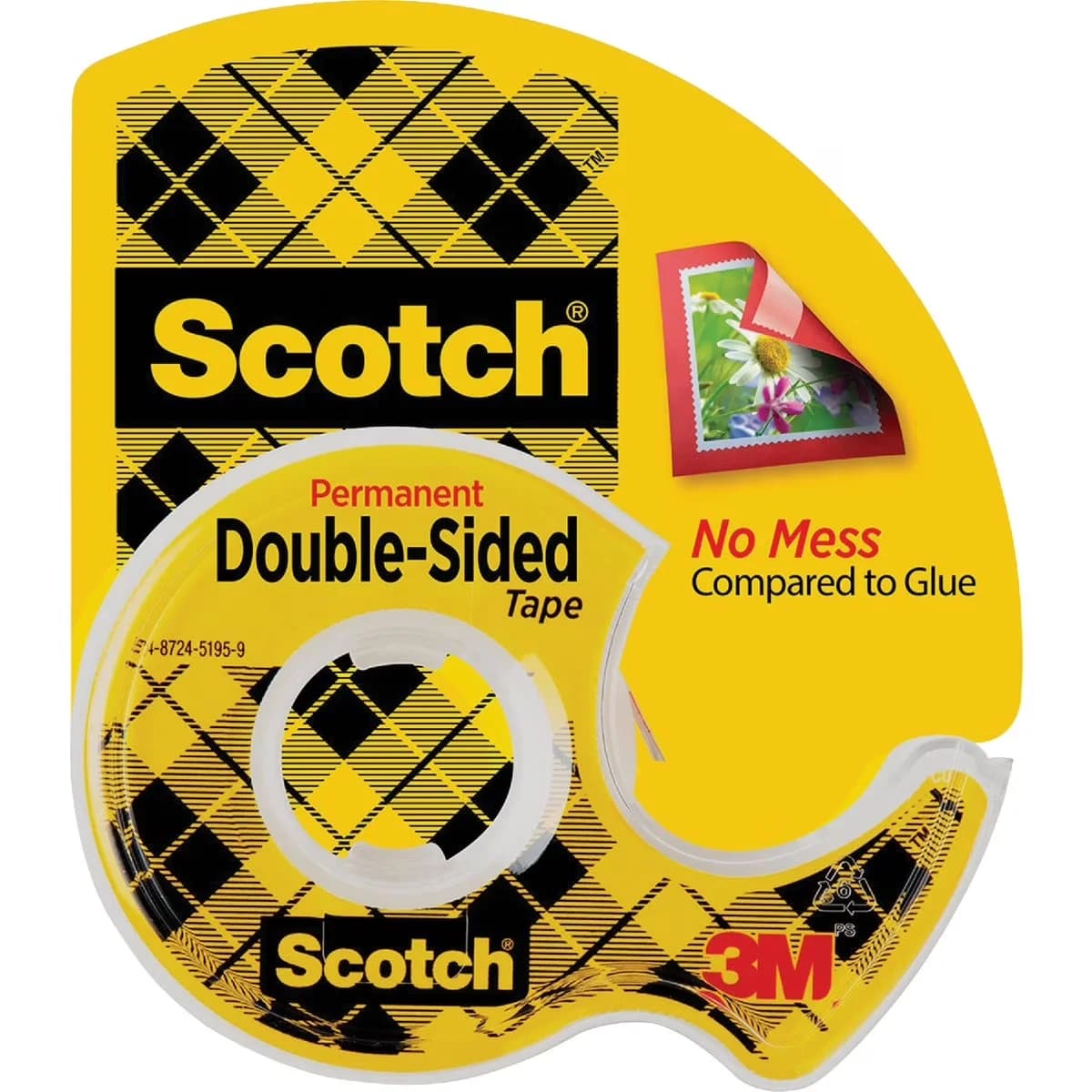 Damage-Free Hanging Sleek with No liner to deal with, 1/2 in x 250 in, 3 Dispensers - Model 819D58