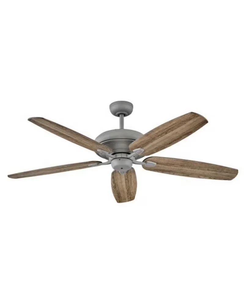 Modern Ceiling Fan with Transitional, Dimmable, Grander - Gray No Shade Model 495F06
