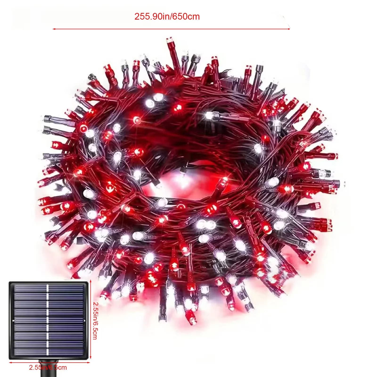 Essential Novelty Light with LED, Solar, Asian Inspired - Red for Party, Garden Model ED3E52