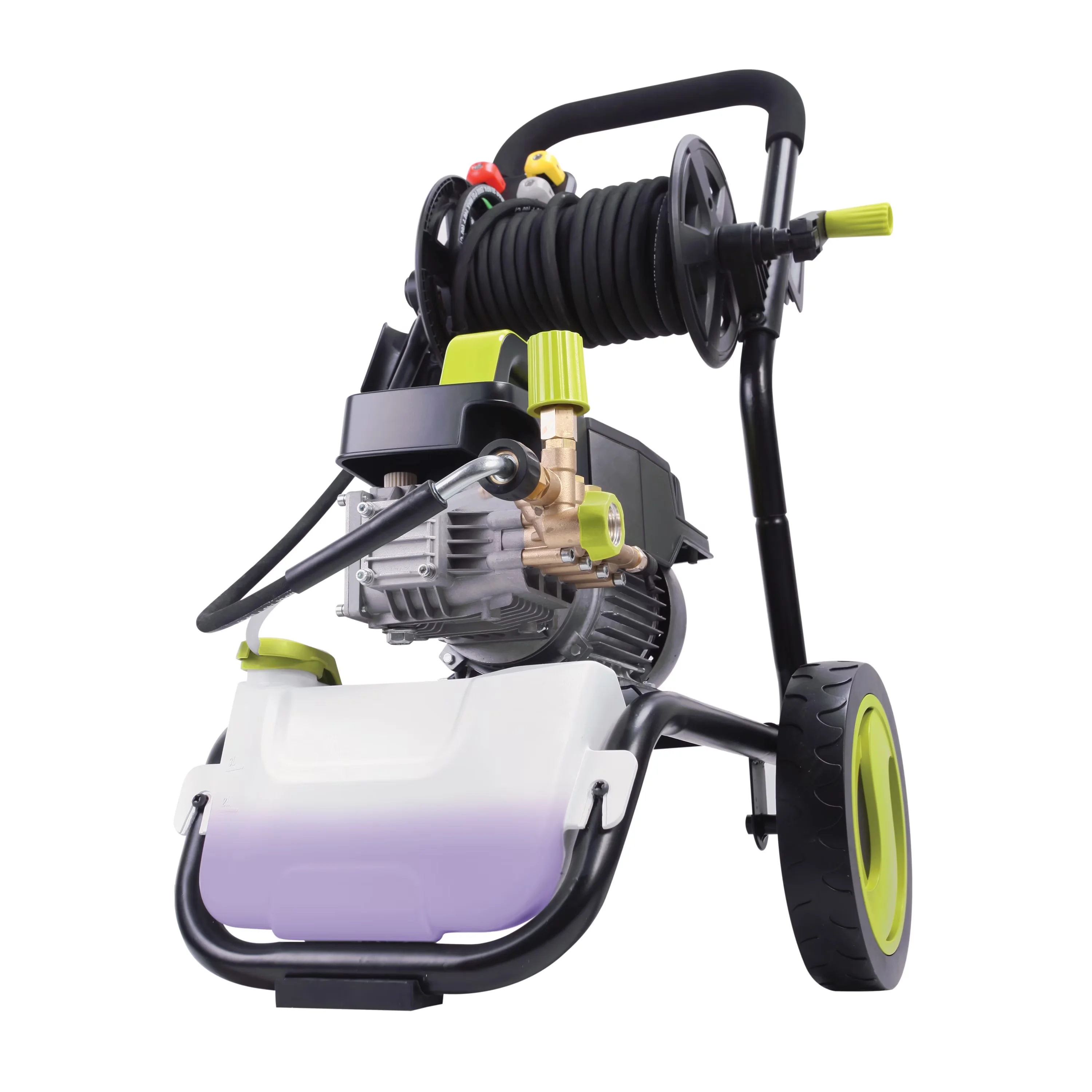 Compact Pressure Washer with Kink Free Hose, Adjustable Wand, Electric Direct Drive Crank Shaft - Model 80FD4A