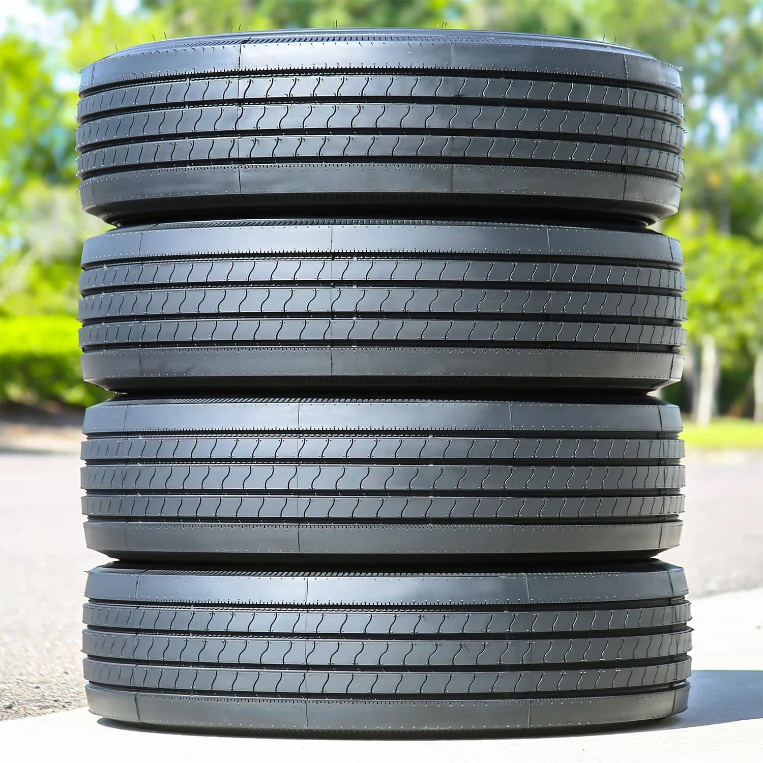 Efficient Trailer Tire with All-Weather, Wet Or Dry, Low Maintenance - ST235 Model 9DF517
