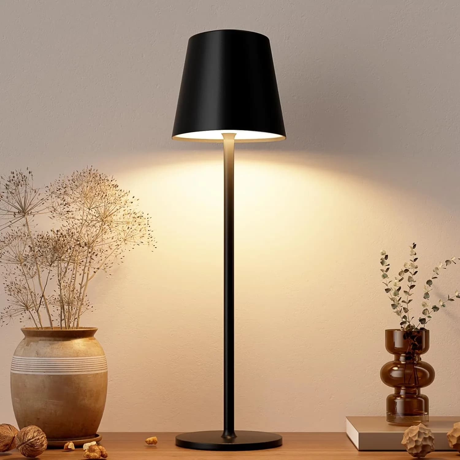 Stylish Lamp Set with LED, Battery, Cordless Table Lamps - Multicolor Metal Model 2EE6CF