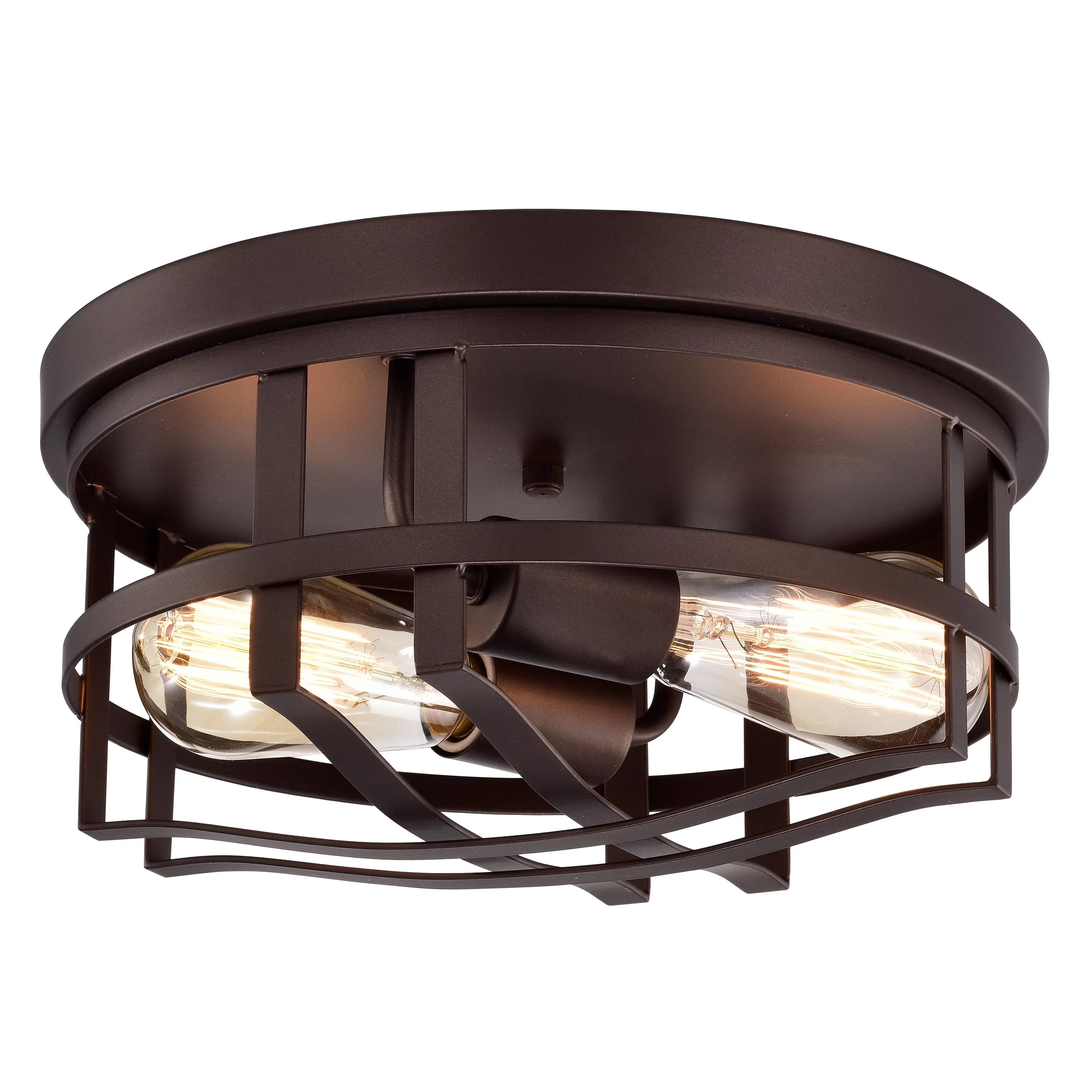 Modern Ceiling Lights Fixture with Incandescent, Industrial, Dimmable - Metal Bronze Model 0CAED3