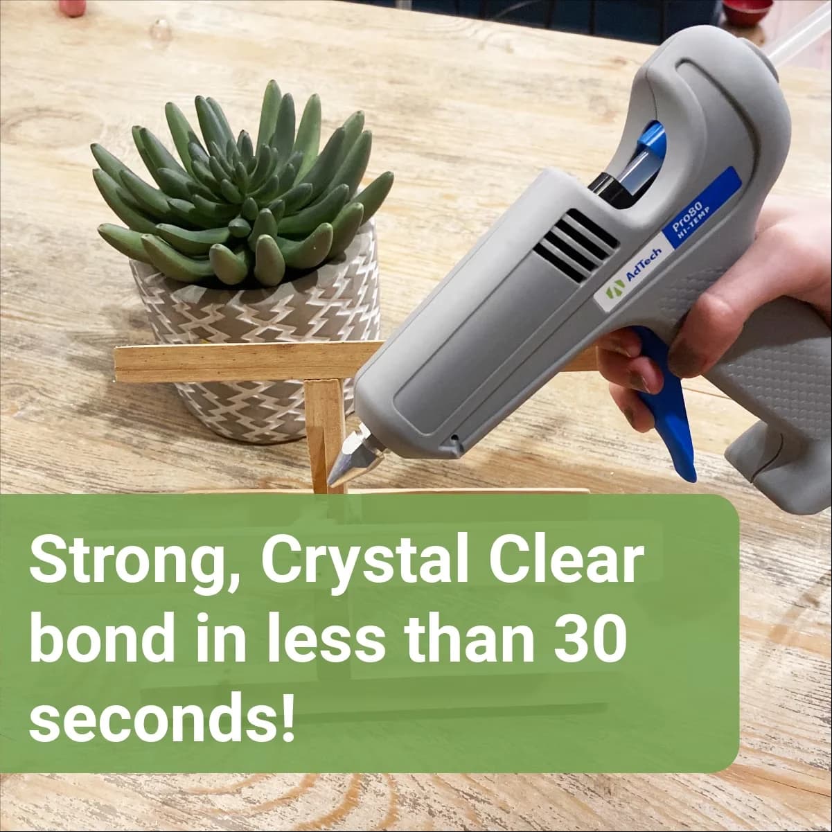 Innovative Drills Driver with 10 Sticks, Full Size 4" x .44", Crystal Clear Hot Glue Sticks - Clear Model 81183C