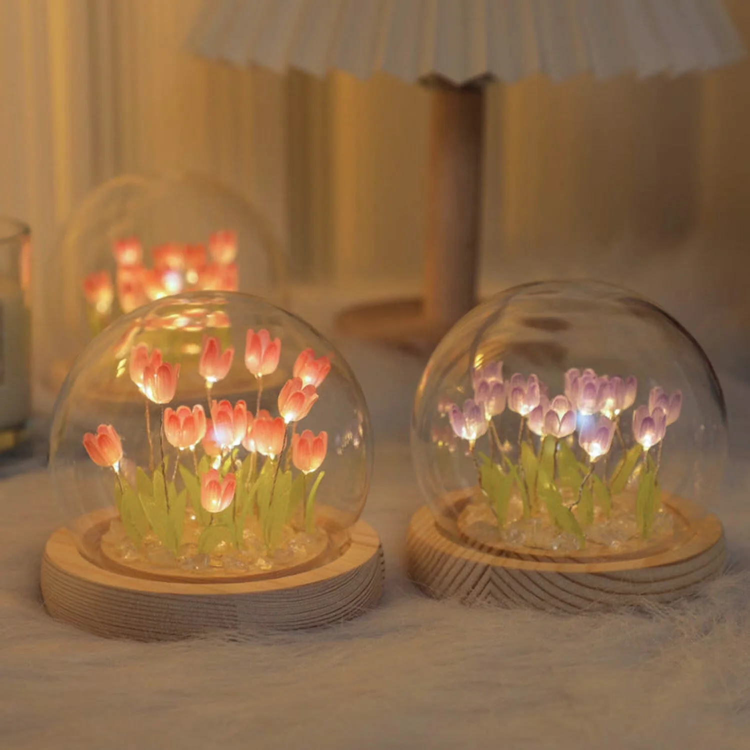 Essential Led Lighting with LED, Tulip Light, Purple - Purple for Home and Office Model 7BF18D