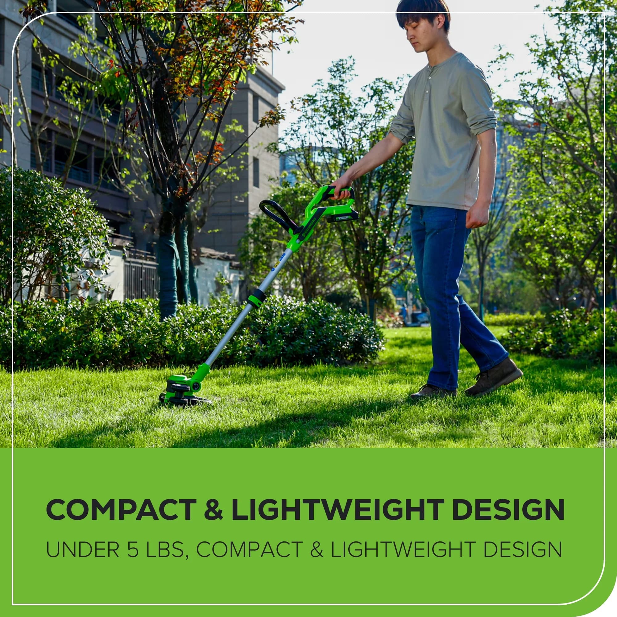 Compact String Trimmer with Battery, 40V, 2.0Ah Battery and Charger Included - Model D43482