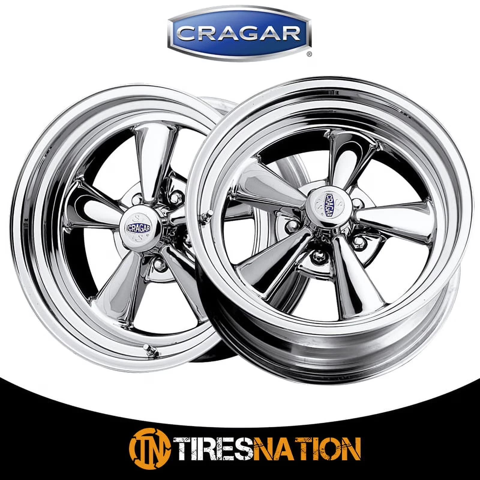 Compact Wheels And Rim - Silver Aluminum/Steel 2-PC - Commercial Quality Model A97C4B