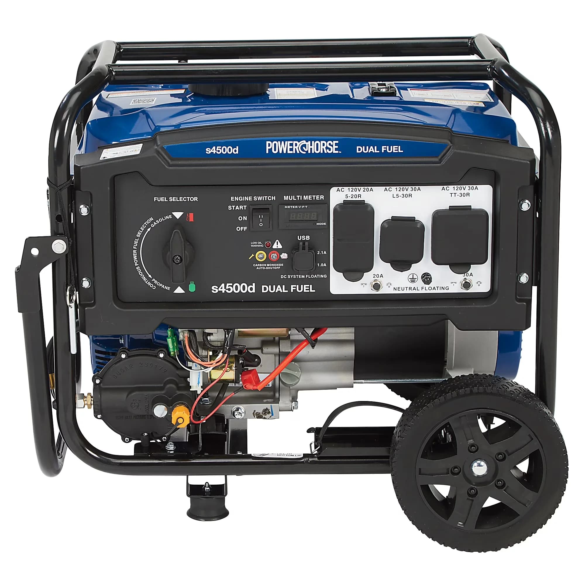 Stylish Generator with 4500W, 4500 Watts, Portable Dual Fuel - Low Maintenance Model 1F1C4A